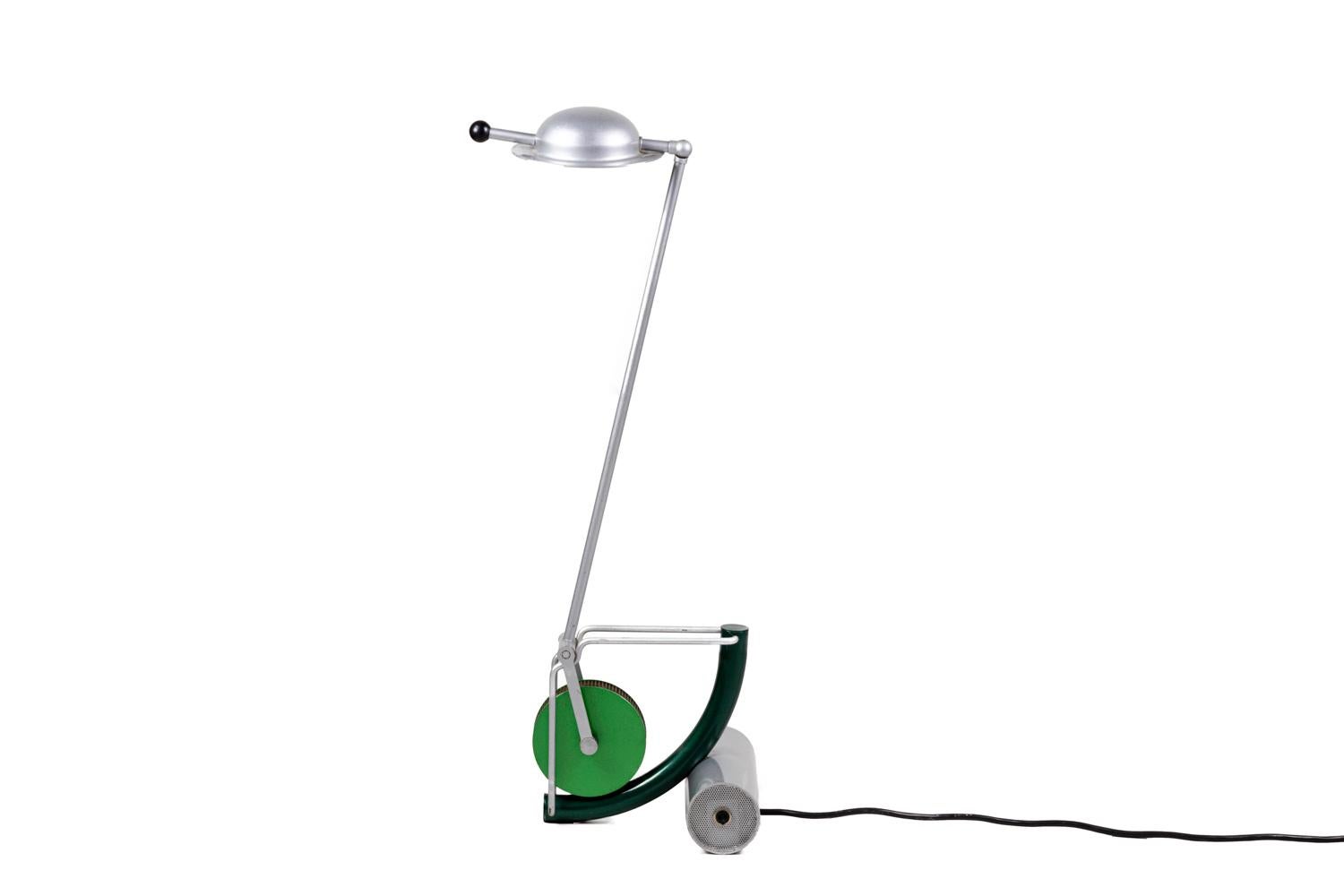 Modern Martine Bedin, “Light” Lamp in Metal and Plastic, 1980s