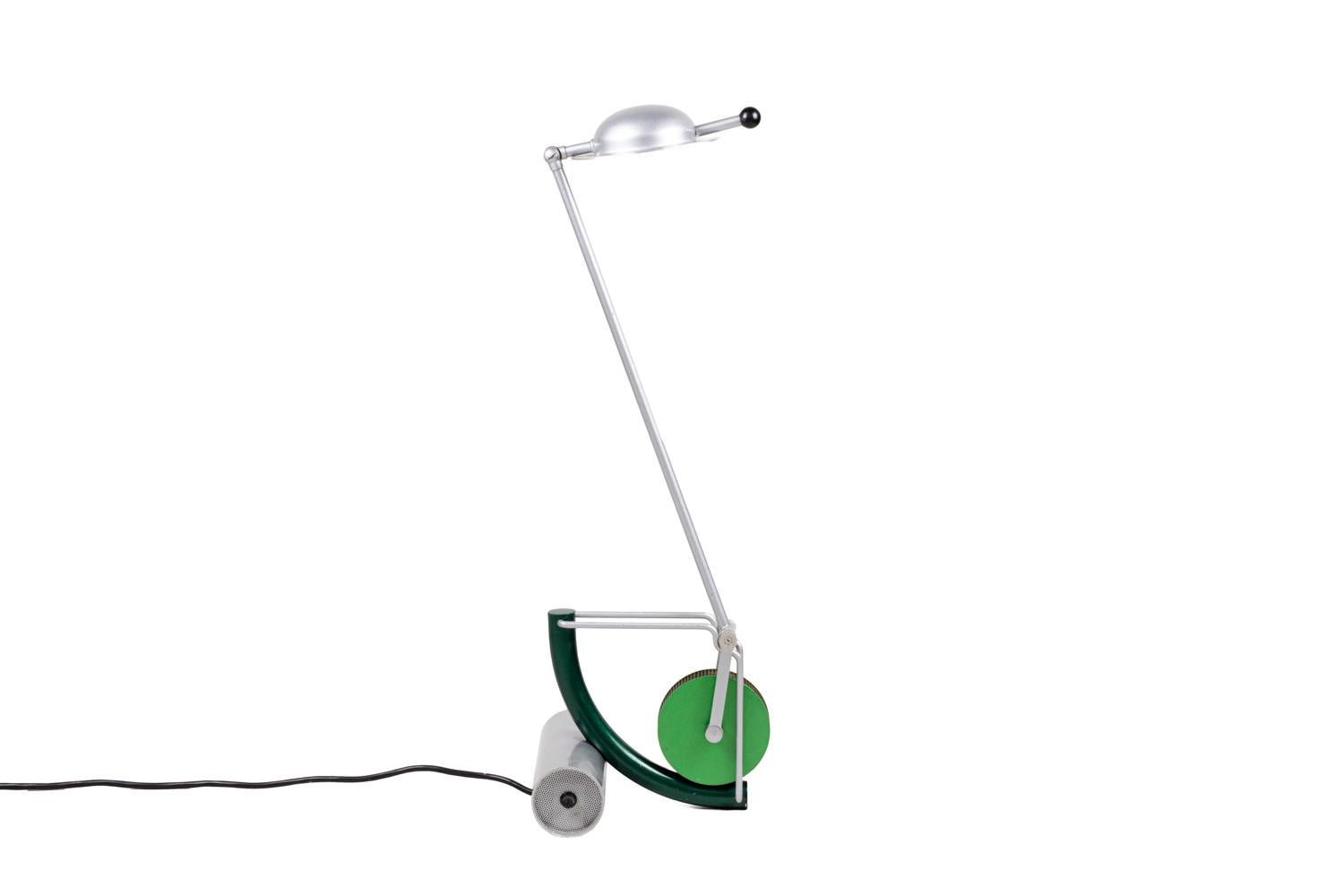 European Martine Bedin, “Light” Lamp in Metal and Plastic, 1980s