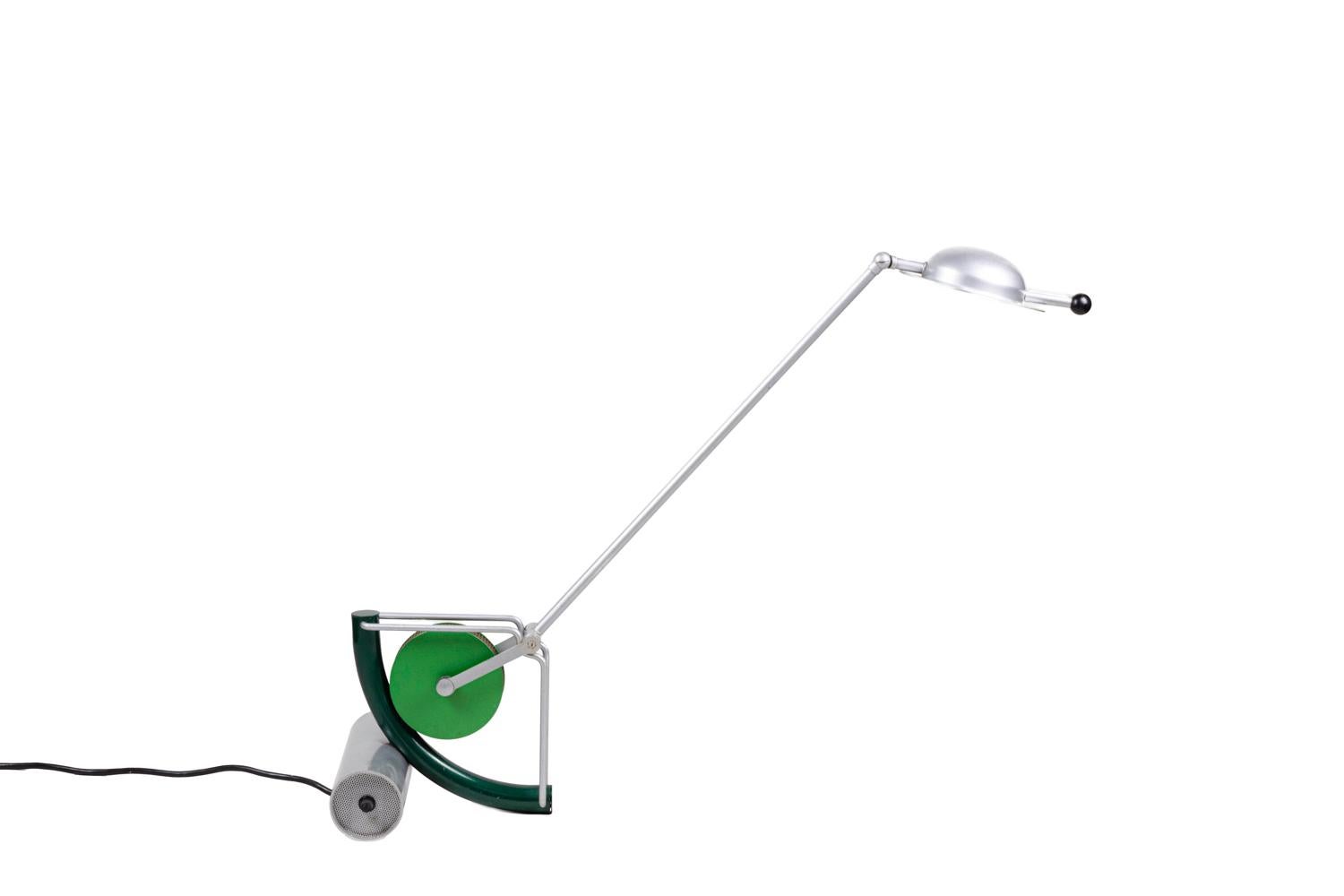 Martine Bedin, “Light” Lamp in Metal and Plastic, 1980s In Good Condition In Saint-Ouen, FR