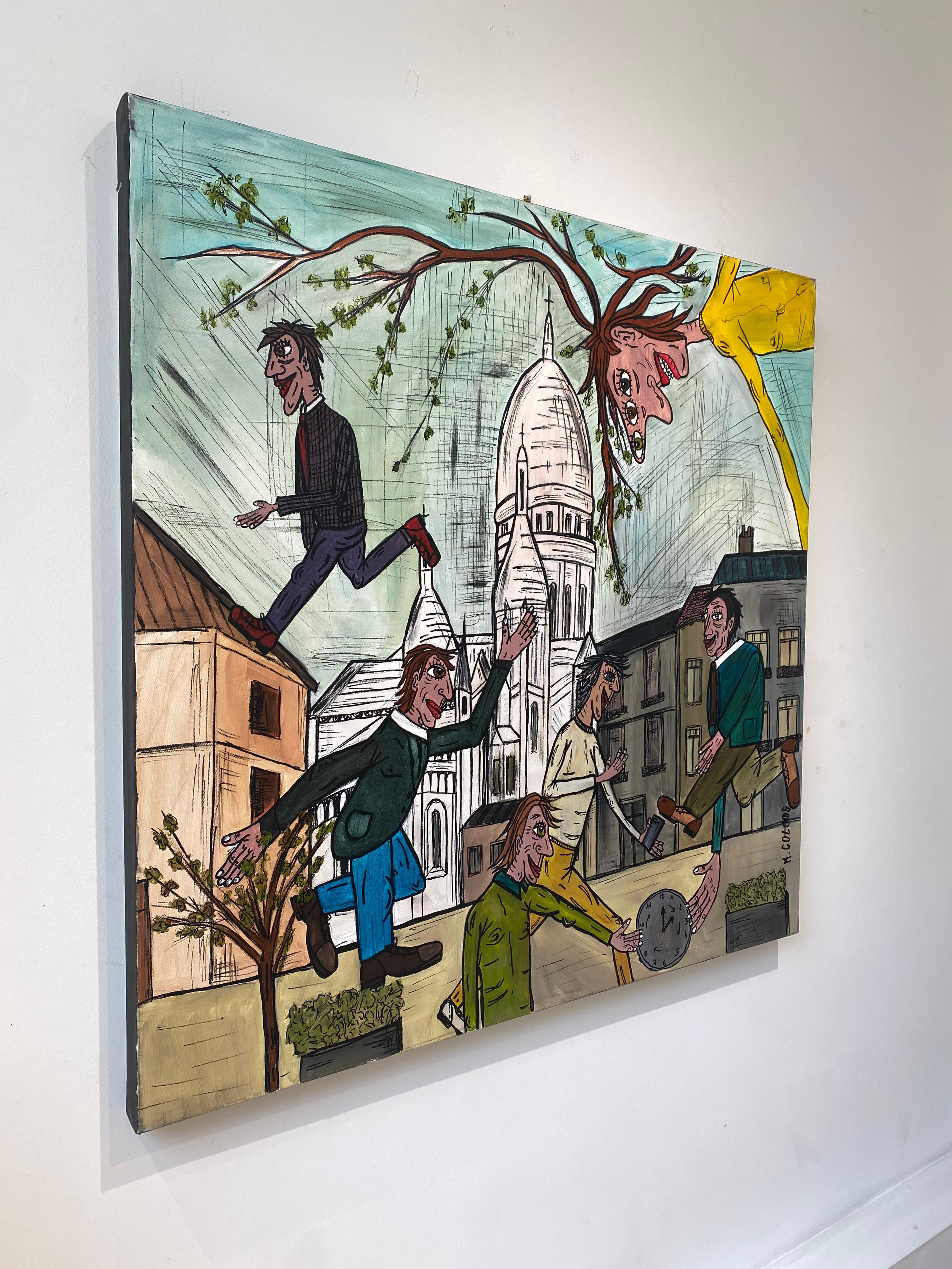 Il Sacro Cuore - Painting Altro stile artistico di Martine Coloos