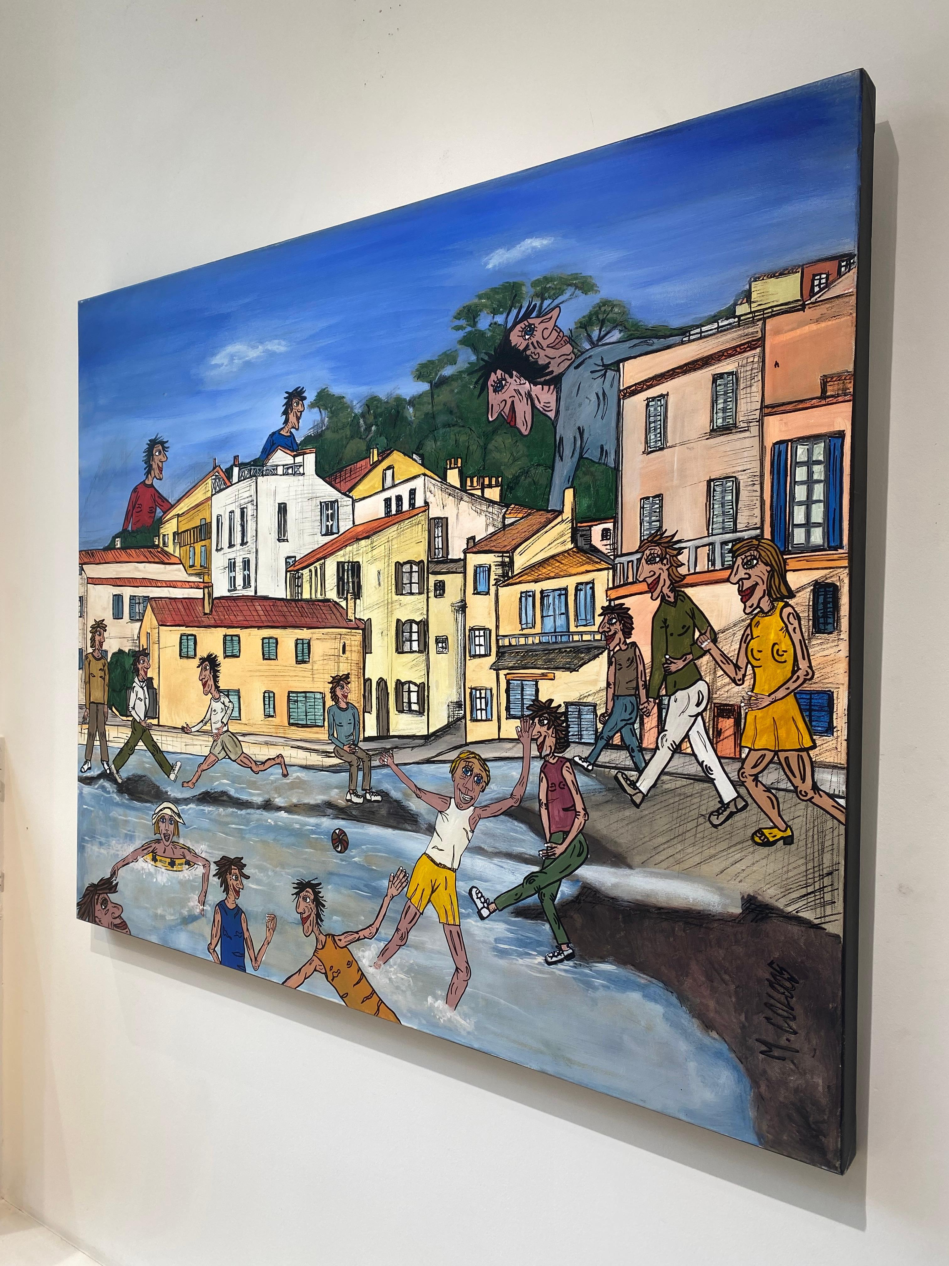 St. Tropez – Painting von Martine Coloos