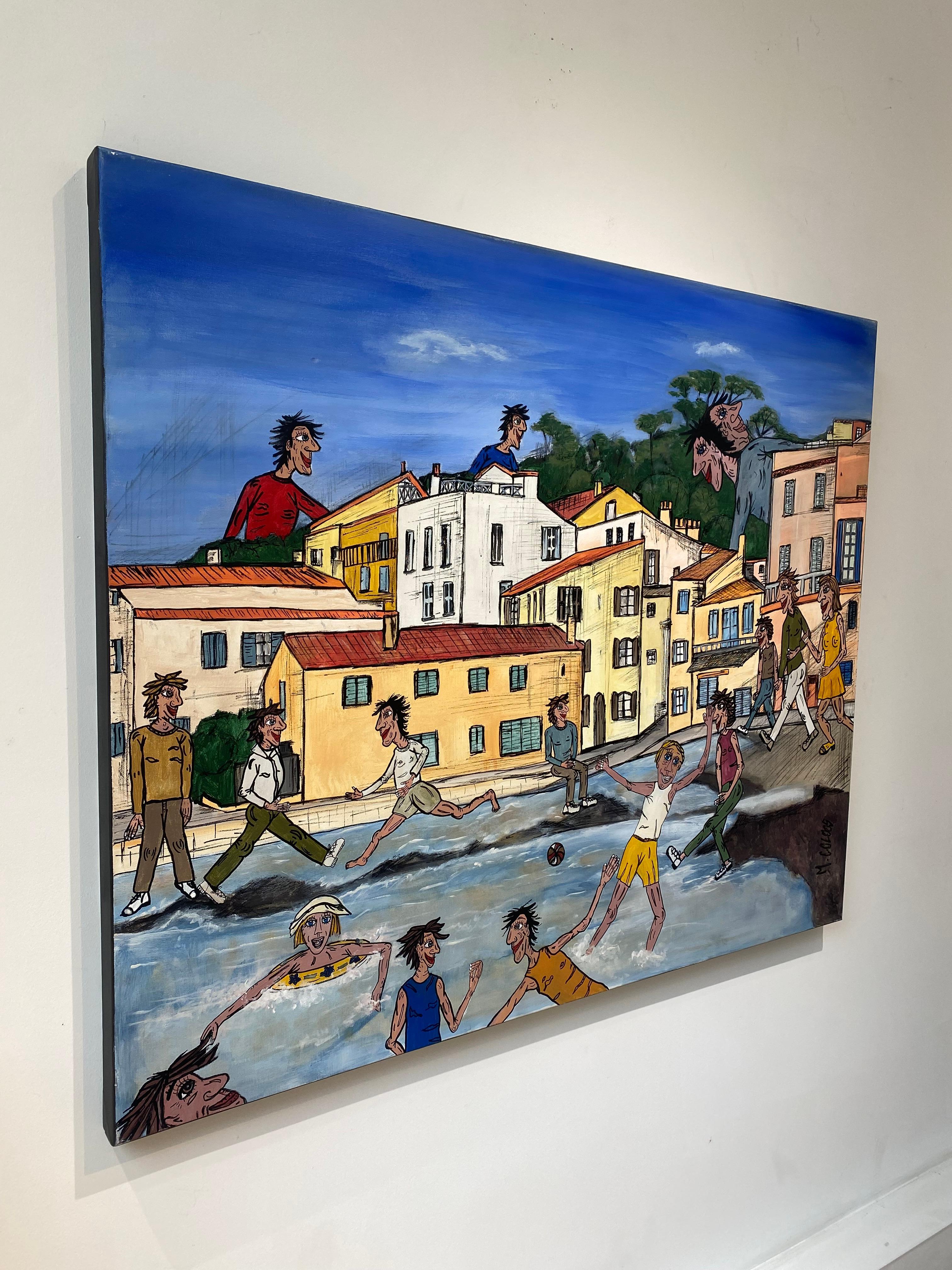 St. Tropez (Sonstige Kunststile), Painting, von Martine Coloos