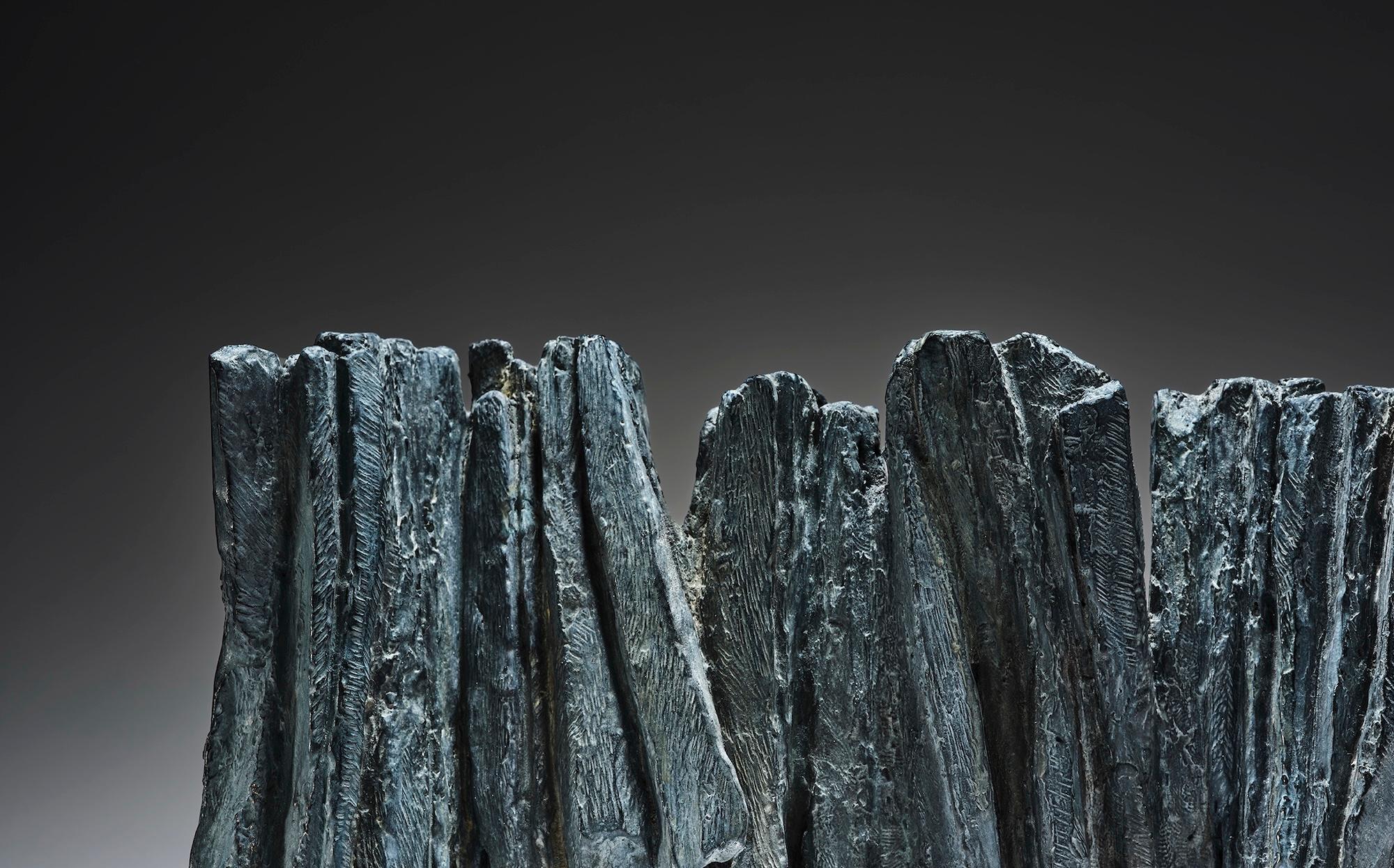 Accord No.5 by Martine Demal - Bronze sculpture, abstract, dark tones, balance For Sale 5