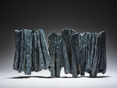 Accord nº 5 de Martine Demal - Escultura de bronce, abstracta, tonos oscuros, equilibrio