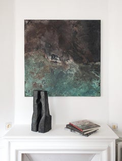 Duo de Martine Demal - Sculpture contemporaine en bronze, diptyque, couple