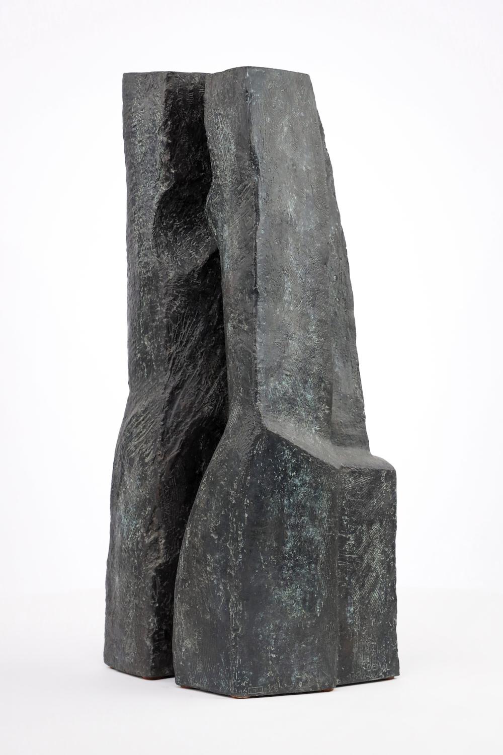 Duo de Martine Demal - Sculpture contemporaine en bronze, semi-abstraite 2