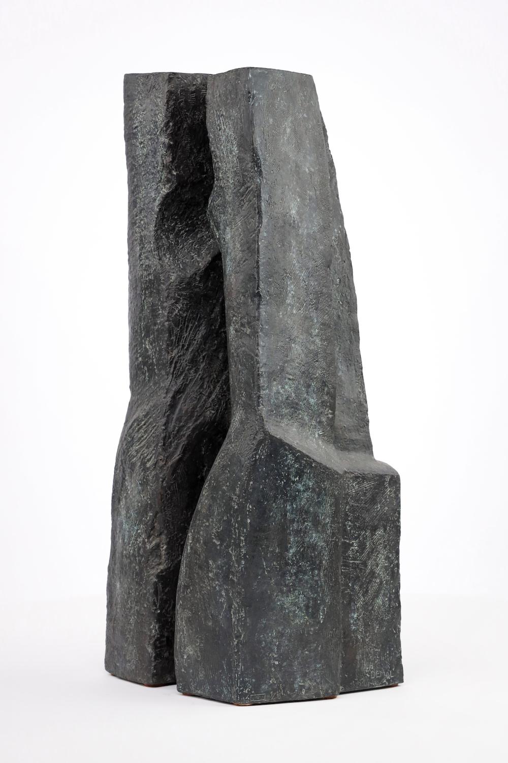 Duo by Martine Demal - Contemporary bronze sculpture, semi abstract 2