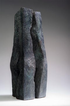 Retro Duo by Martine Demal - Contemporary bronze sculpture, semi abstract