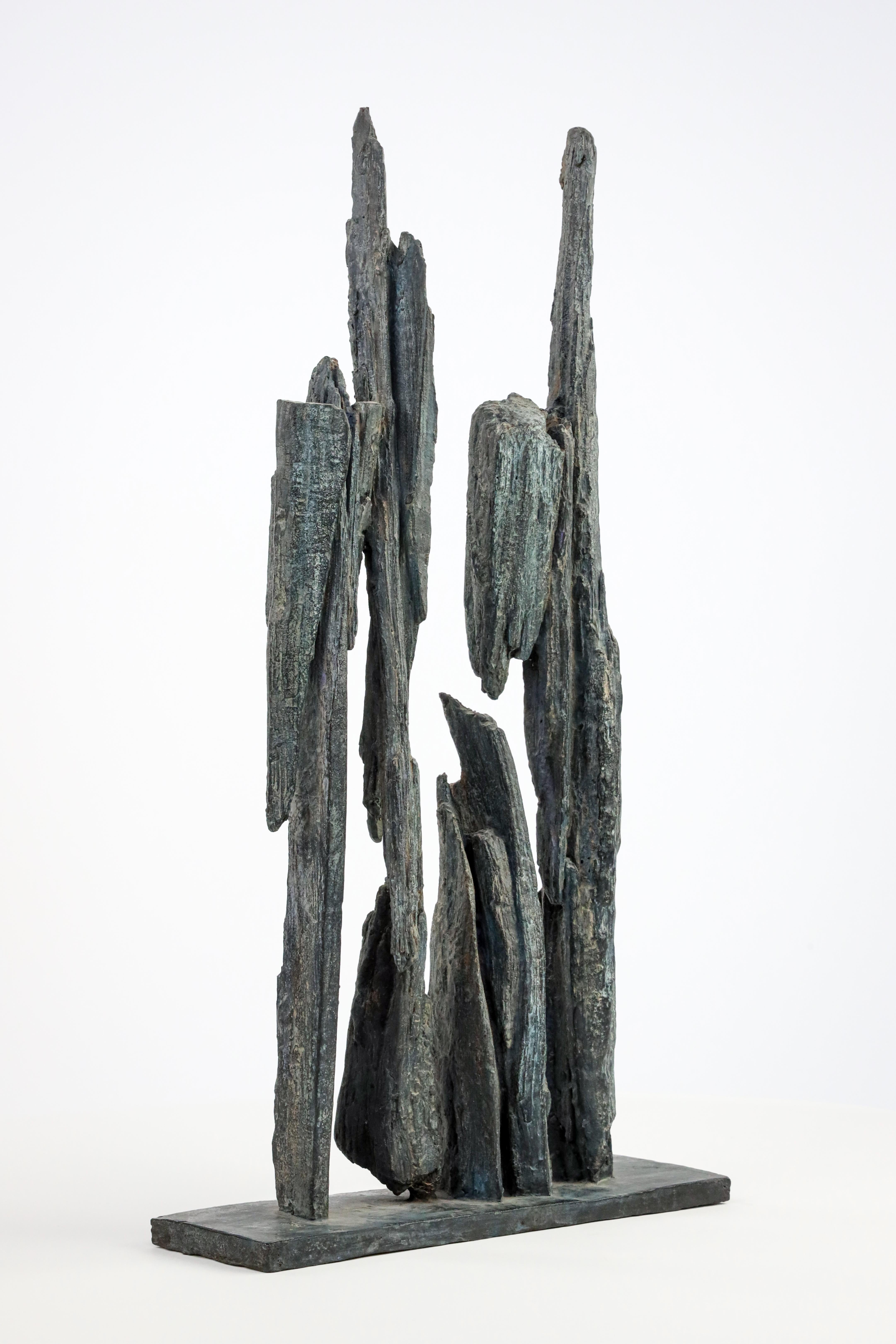 Fragment n°2 by Martine Demal - Bronze sculpture, abstract, harmony of forms For Sale 5
