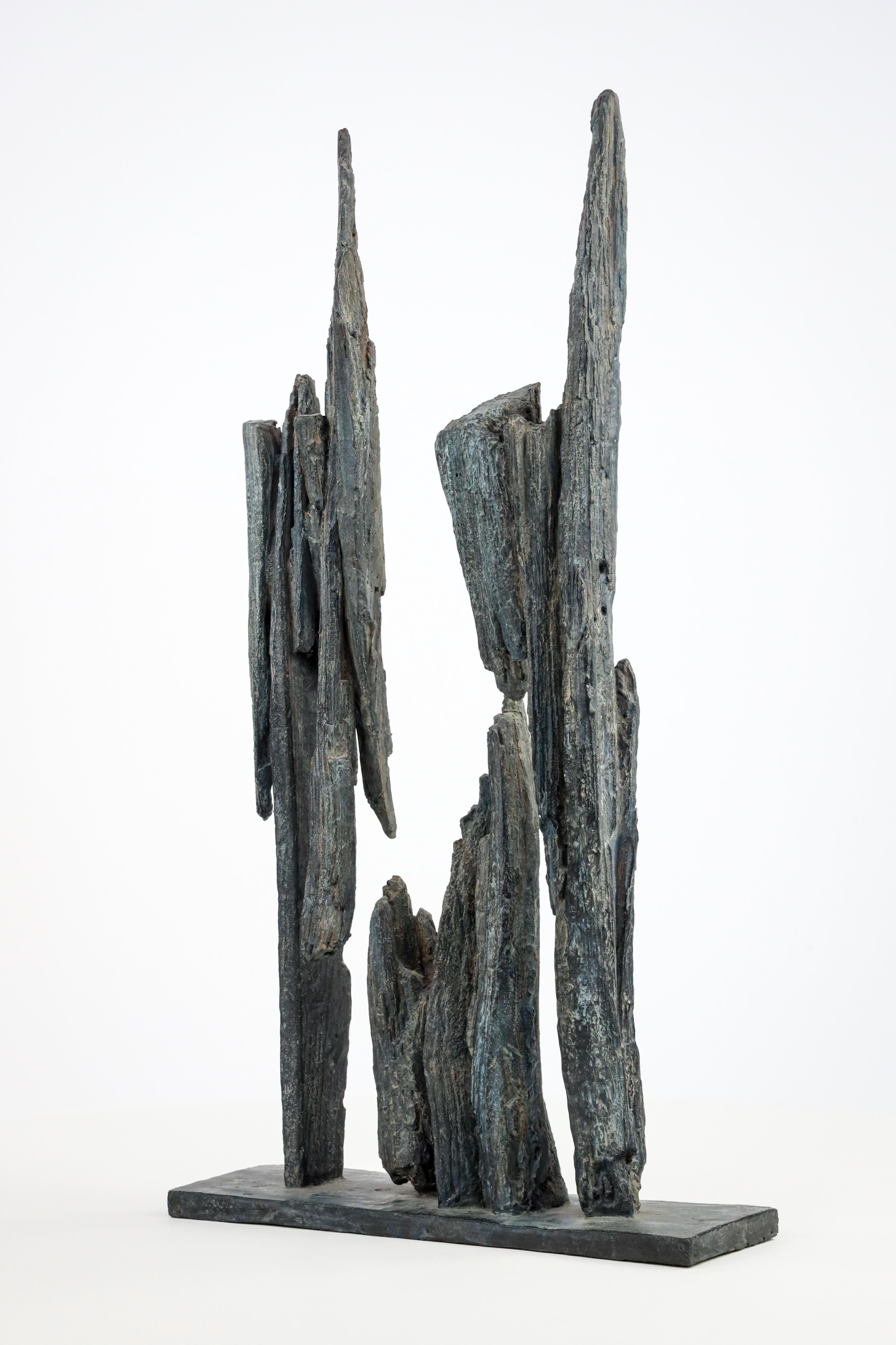 Fragment n°2 by Martine Demal - Bronze sculpture, abstract, harmony of forms For Sale 6