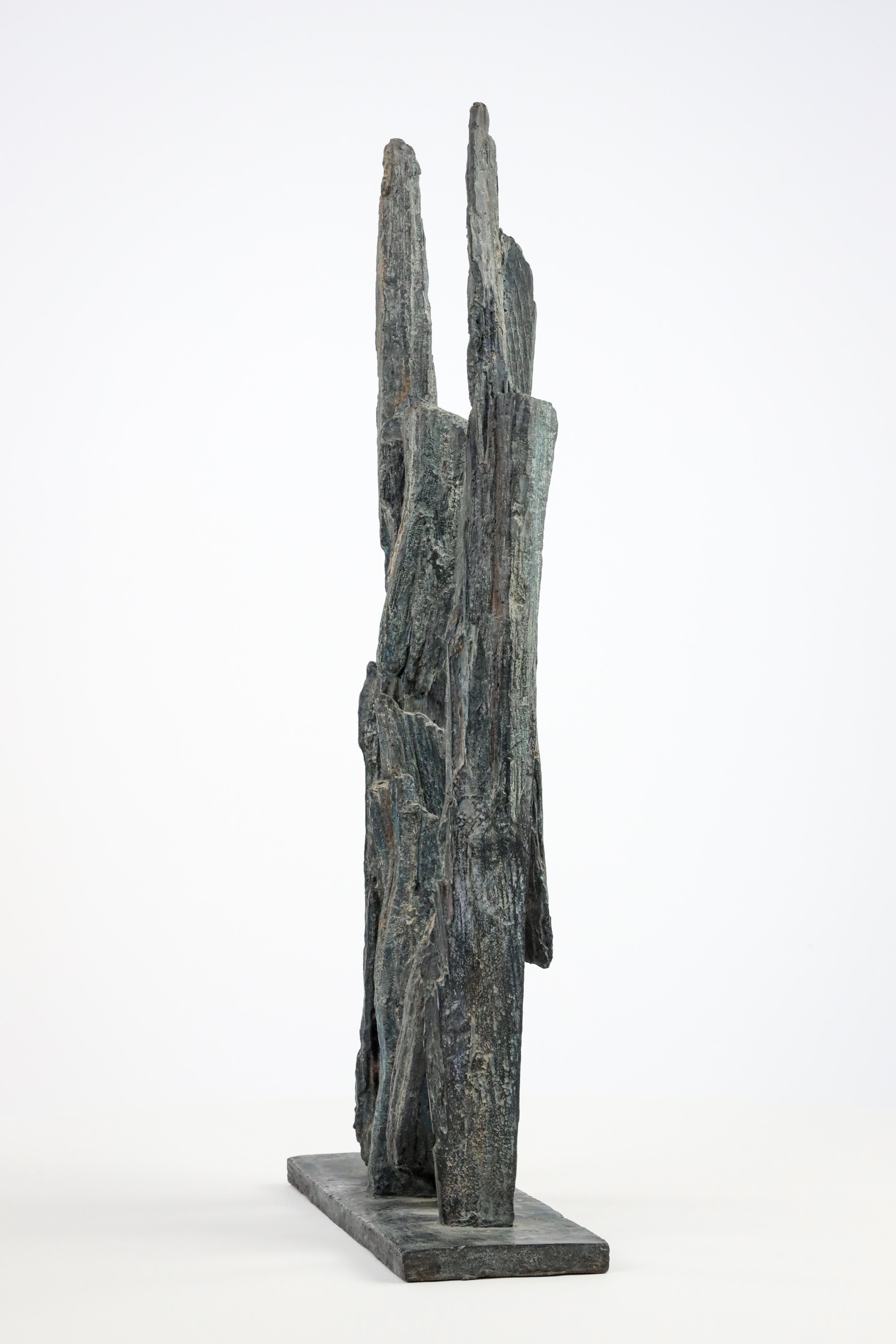 Fragment n°2 by Martine Demal - Bronze sculpture, abstract, harmony of forms For Sale 7