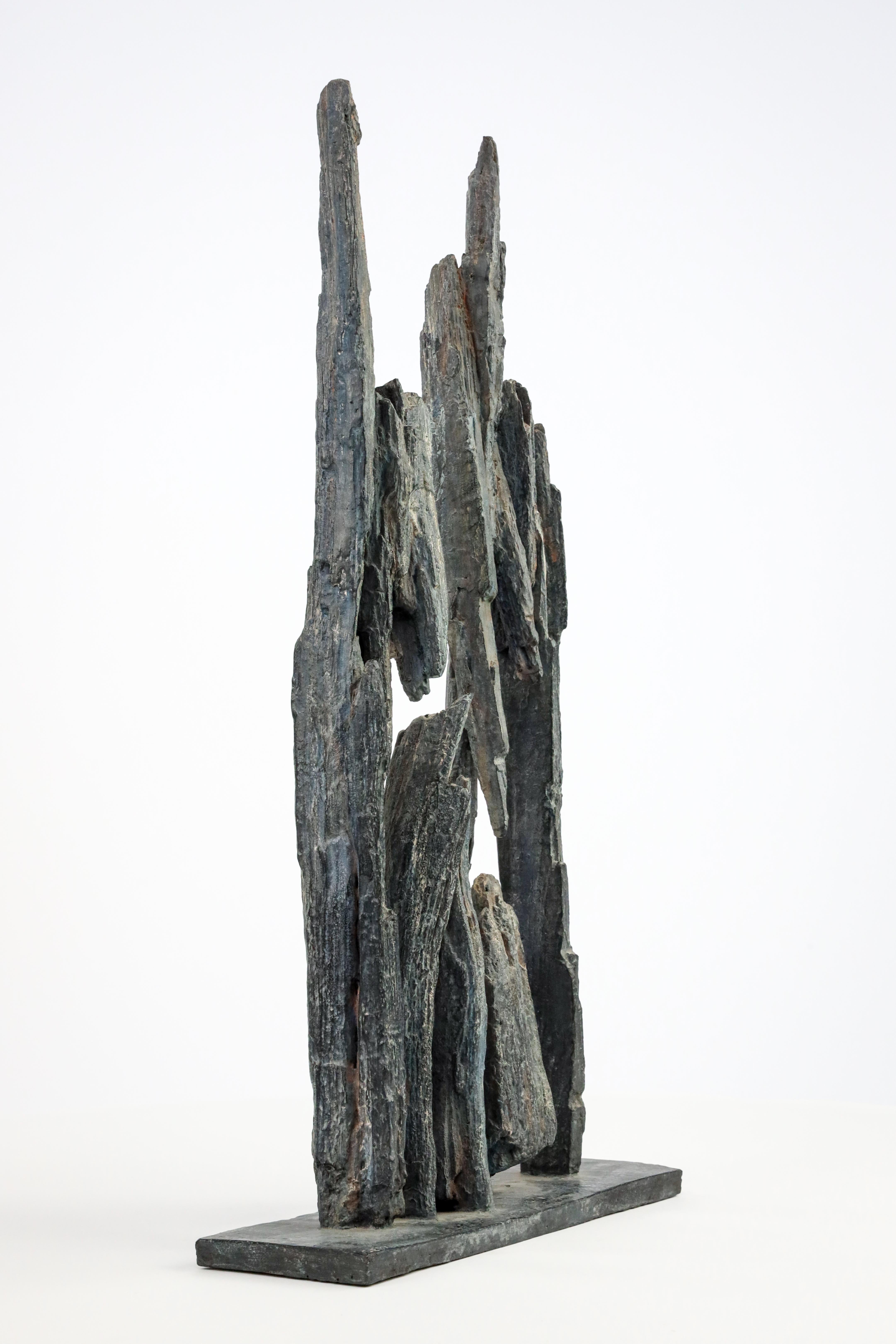 Fragment n°2 by Martine Demal - Bronze sculpture, abstract, harmony of forms For Sale 8