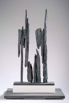 Fragmento n°2 de Martine Demal - Escultura de bronce, abstracta, armonía de formas