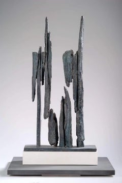 Fragmento n°2 de Martine Demal - Escultura de bronce, abstracta, armonía de formas