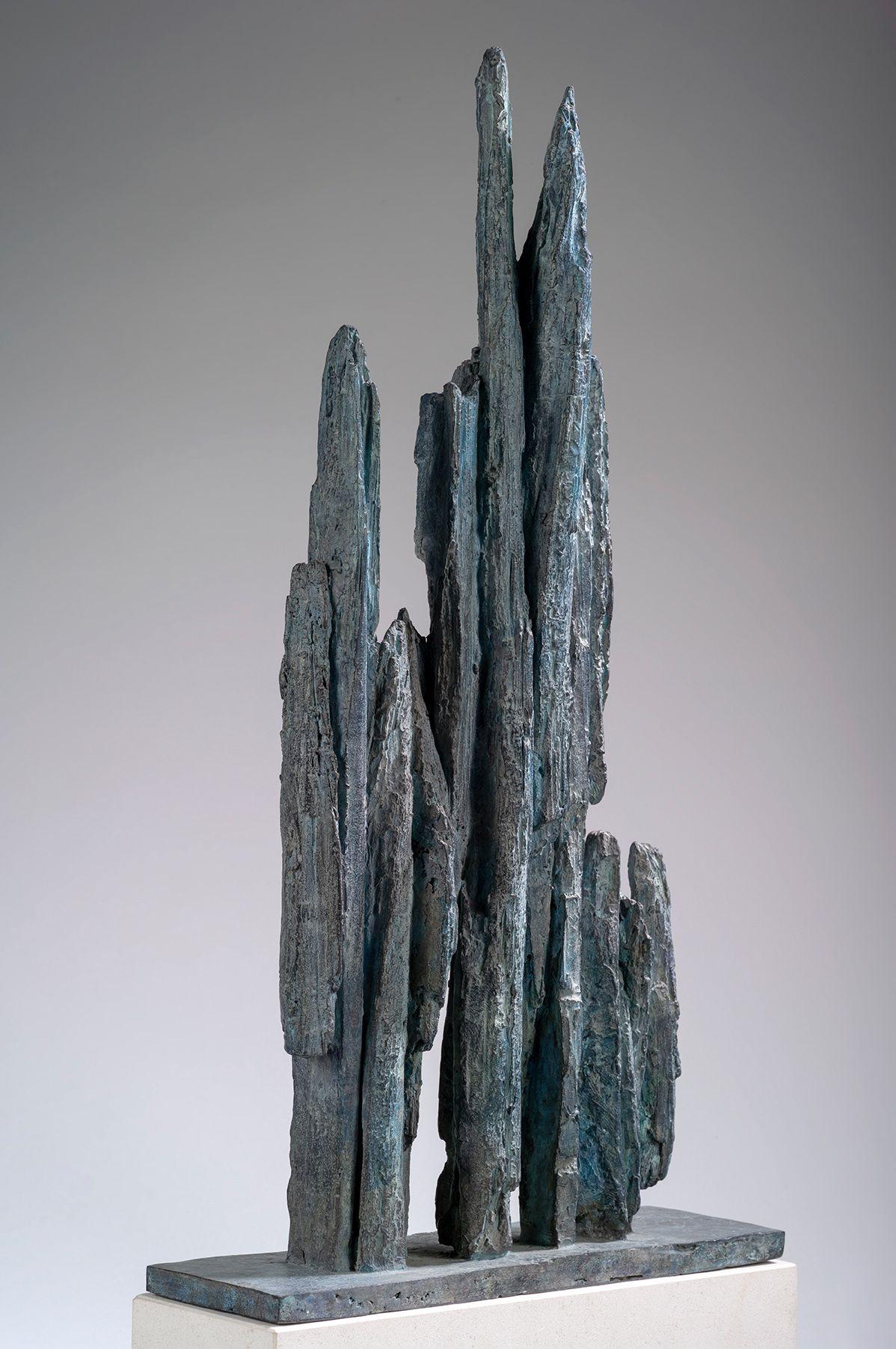 Fragment n°3 von Martine Demal - Skulptur aus Bronze, abstrakt, Harmonie der Formen im Angebot 3