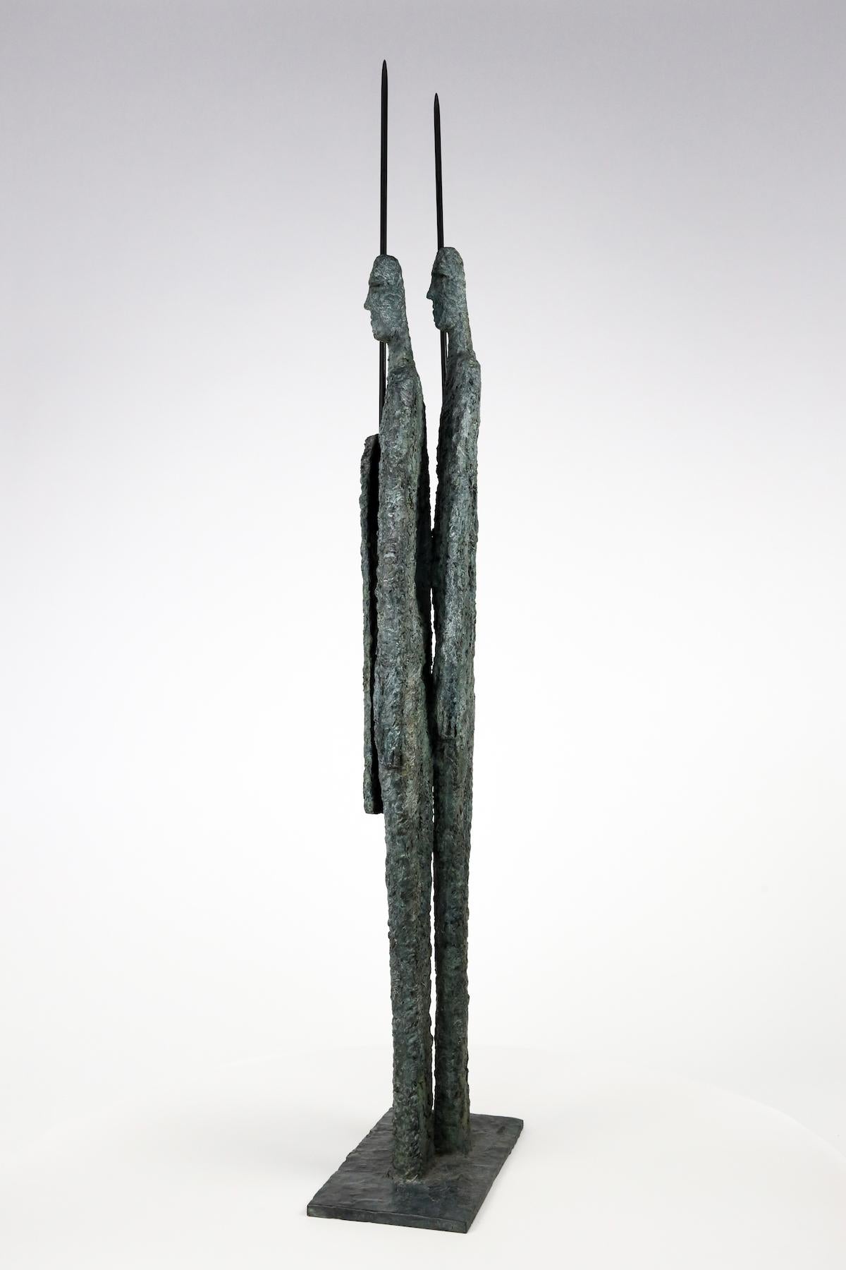 Les grands guerriers de Martine Demal - Sculpture contemporaine en bronze, figure humaine en vente 2