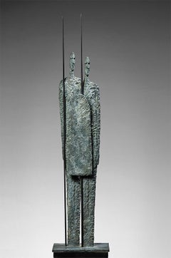 Great Warriors by Martine Demal - Contemporary bronze sculpture, human figure