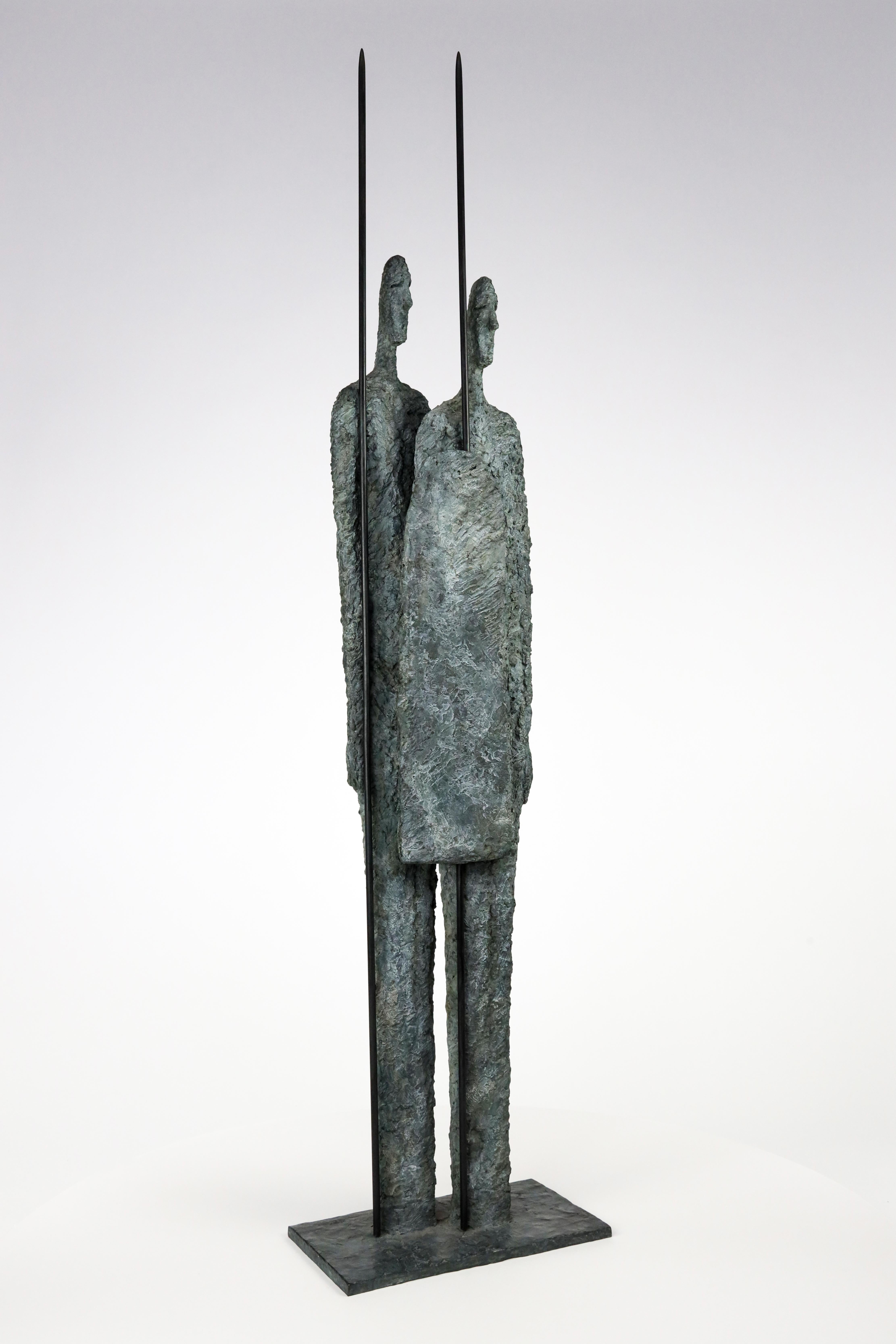 Great Warriors di Martine Demal - Scultura contemporanea in bronzo, figura umana