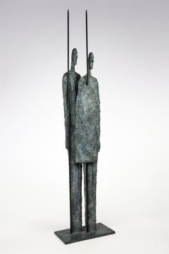 Great Warriors by Martine Demal - Contemporary bronze sculpture, human figure