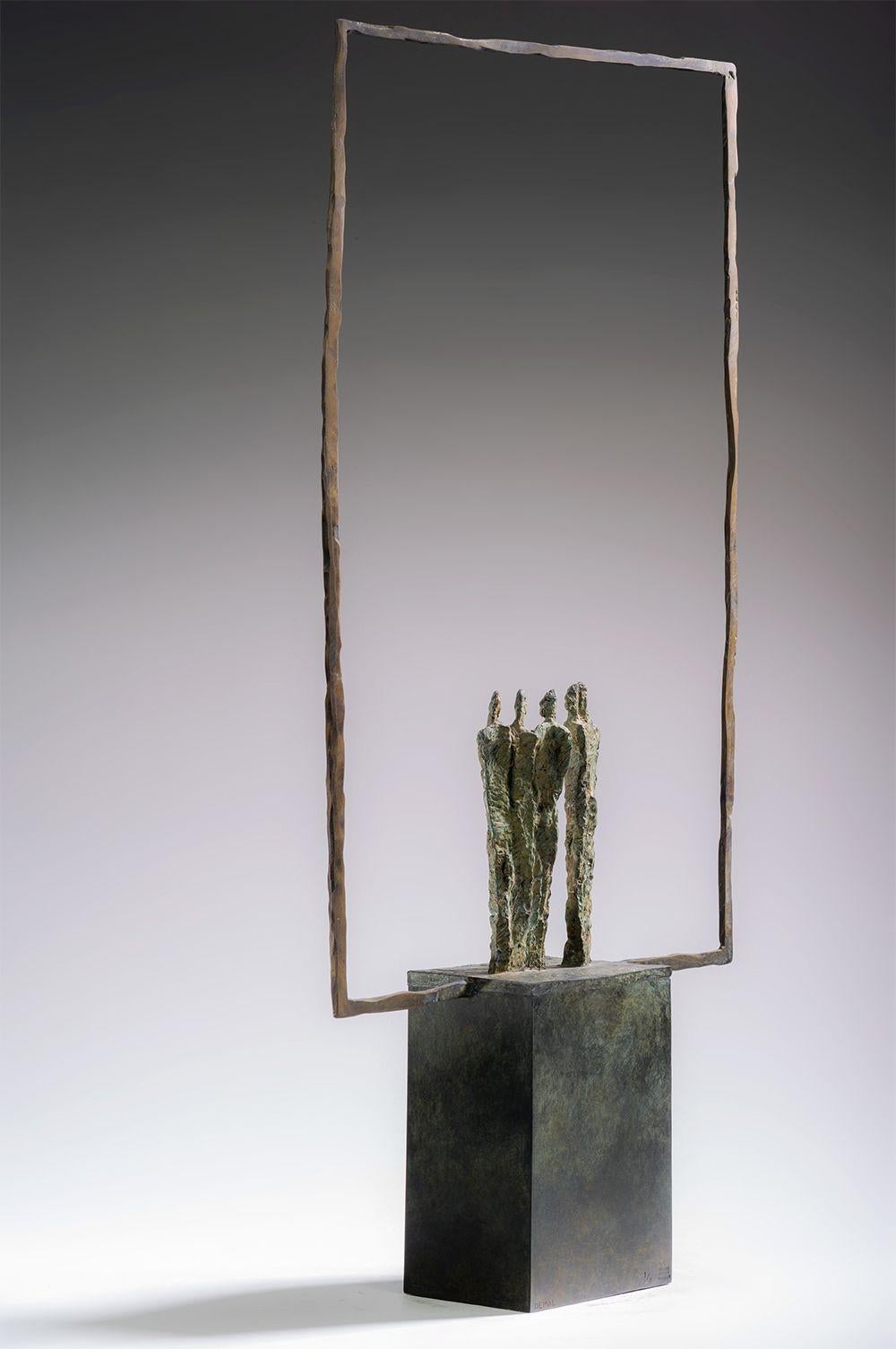 Landscape N°1 is a bronze sculpture by contemporary artist Martine Demal, it measures 78 x 35 x 10 cm (30.7 × 13.8 × 3.9 in), these dimensions include the base (the sculpture measures 59 x 23 x 10 cm and the base measures 19 x 20 x 10 cm), it is