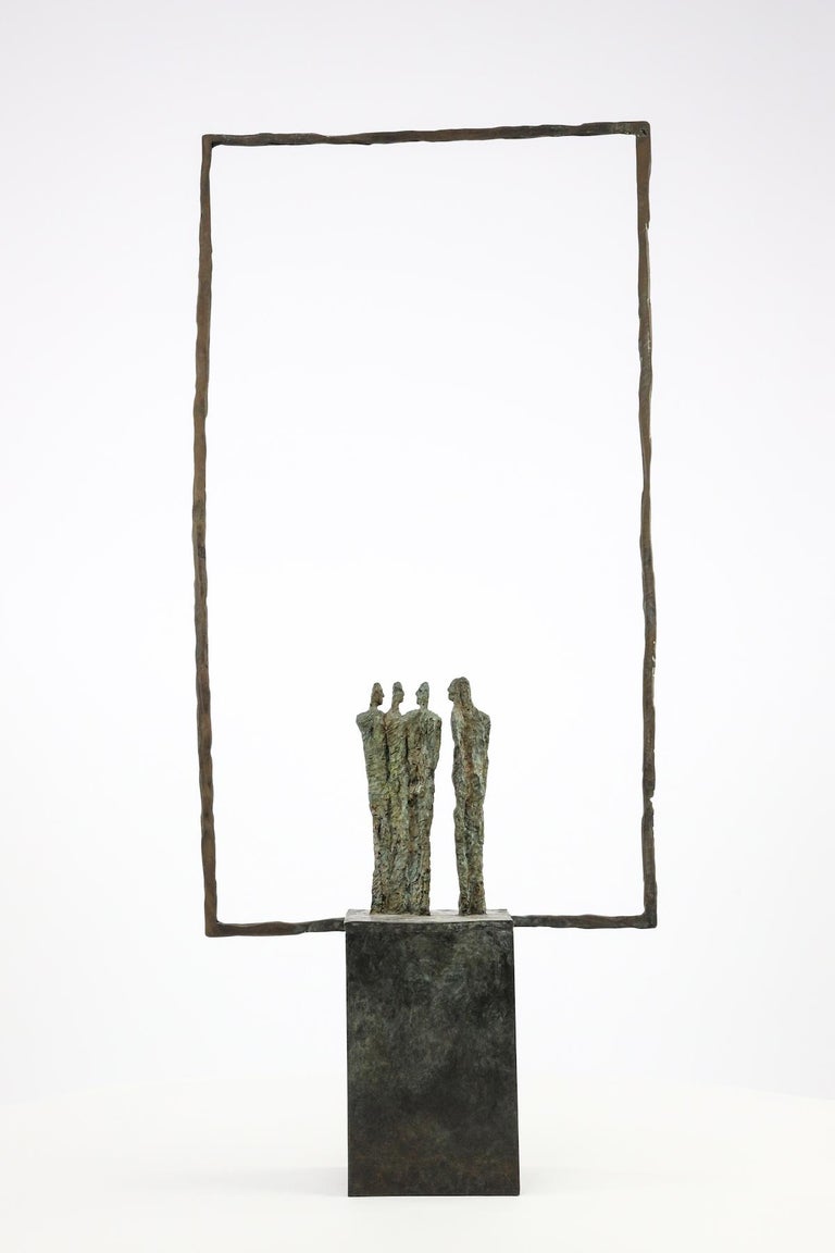 Landscape No.1 by Martine Demal - bronze sculpture, group of human figures For Sale 4