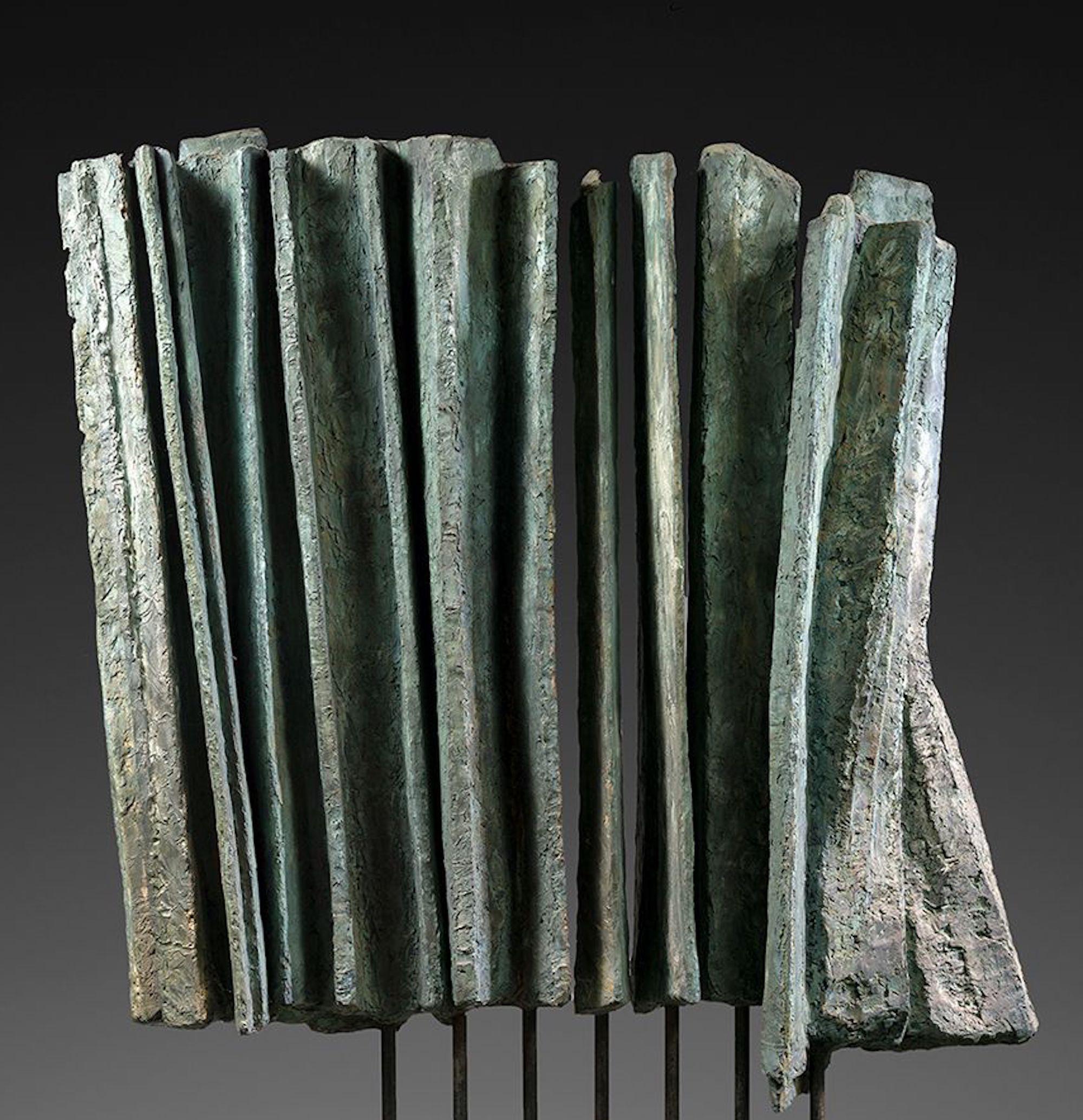 Large Vibration by Martine Demal - Contemporary bronze sculpture, abstract For Sale 4