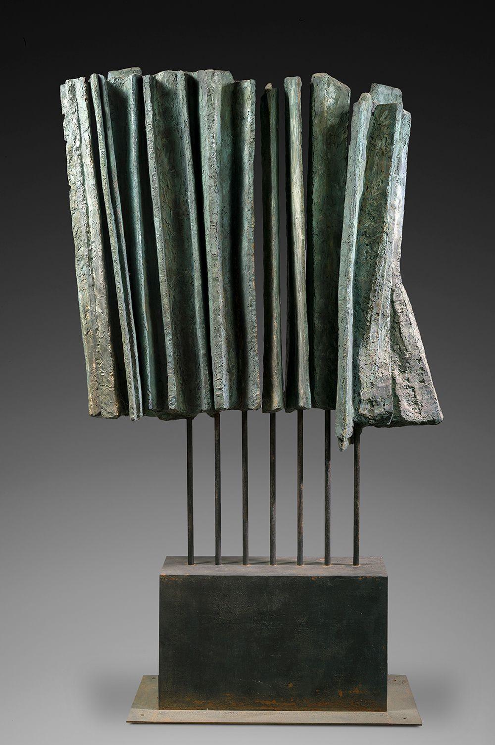 Large Vibration by Martine Demal - Contemporary bronze sculpture, abstract