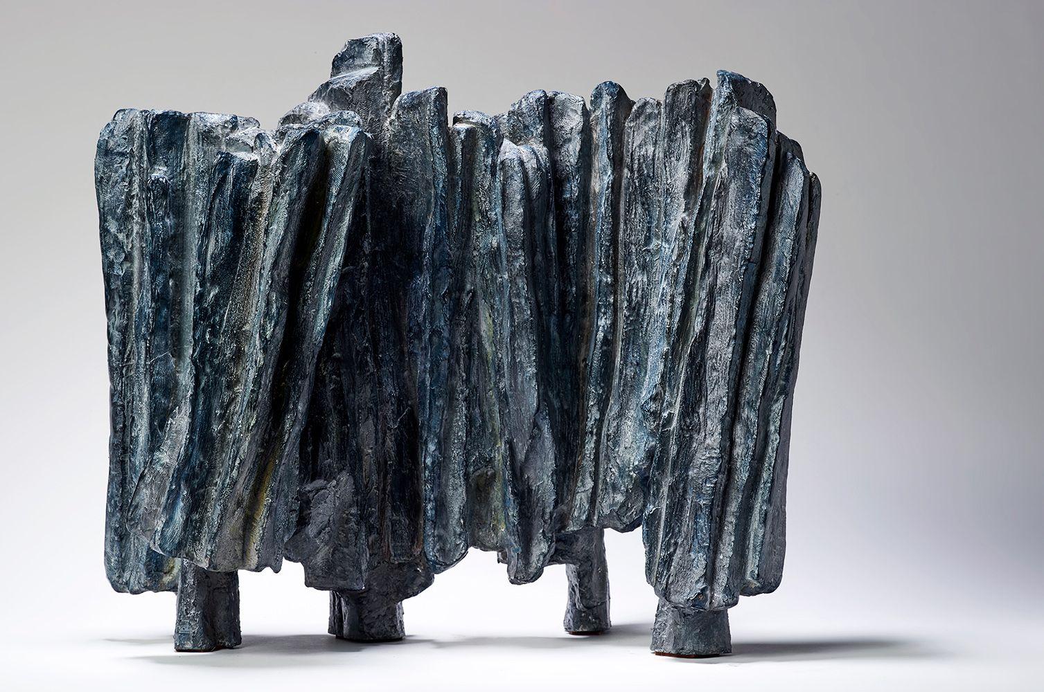 Punctuation by Martine Demal - Contemporary bronze sculpture, abstract For Sale 1