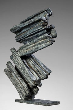 Signs and Writing n°6 by Martine Demal - Bronze sculpture, abstract, harmony