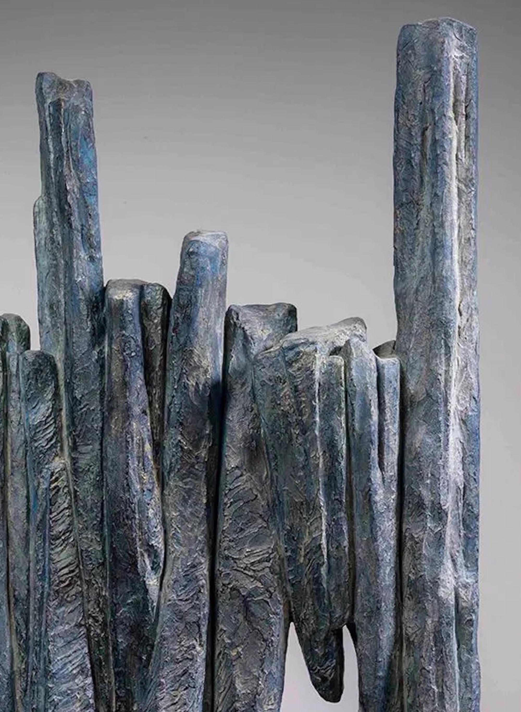 Signos y Escritos nº 4 de Martine Demal - Escultura de bronce, abstracta, armonía en venta 5