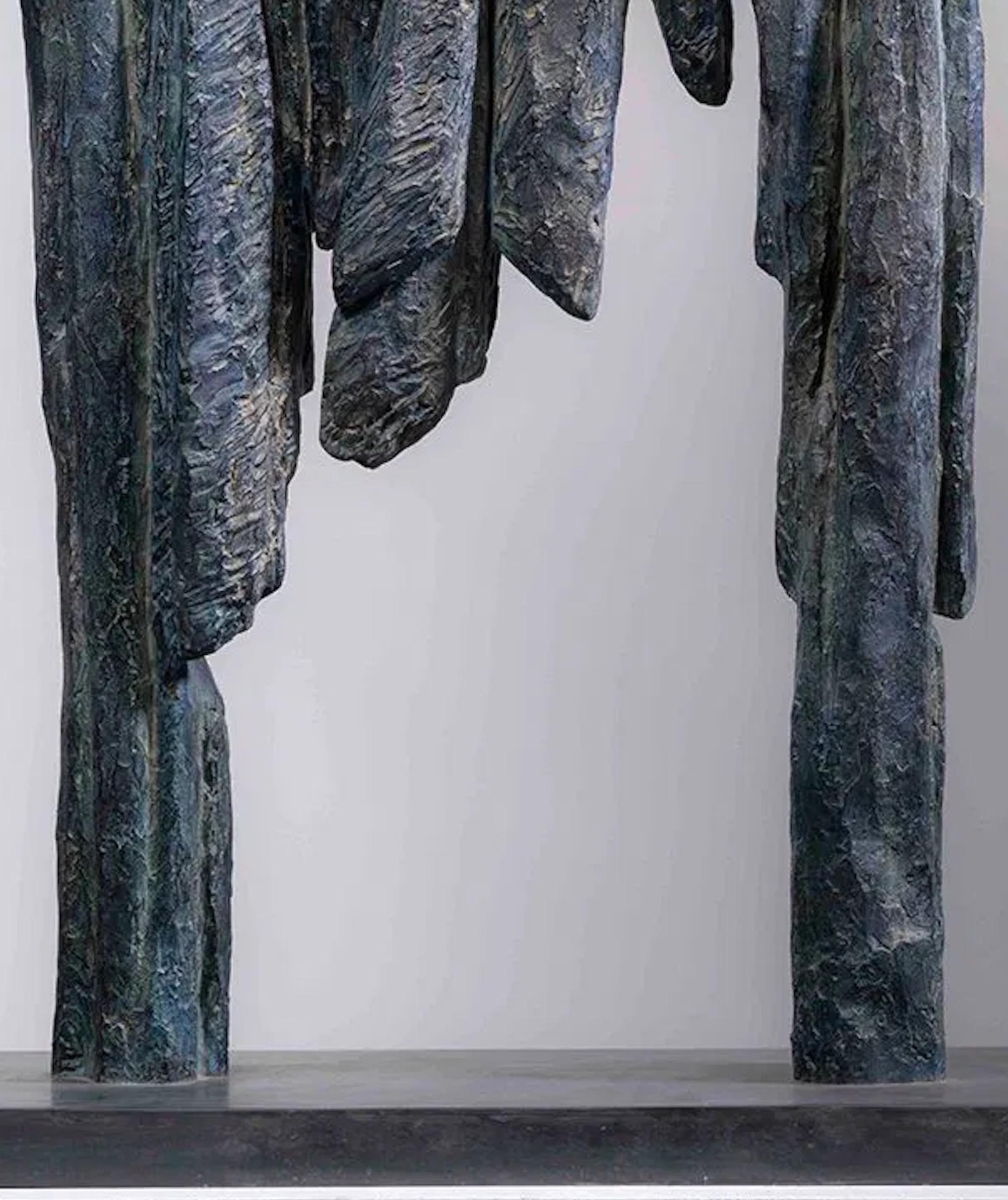 Signos y Escritos nº 4 de Martine Demal - Escultura de bronce, abstracta, armonía en venta 7