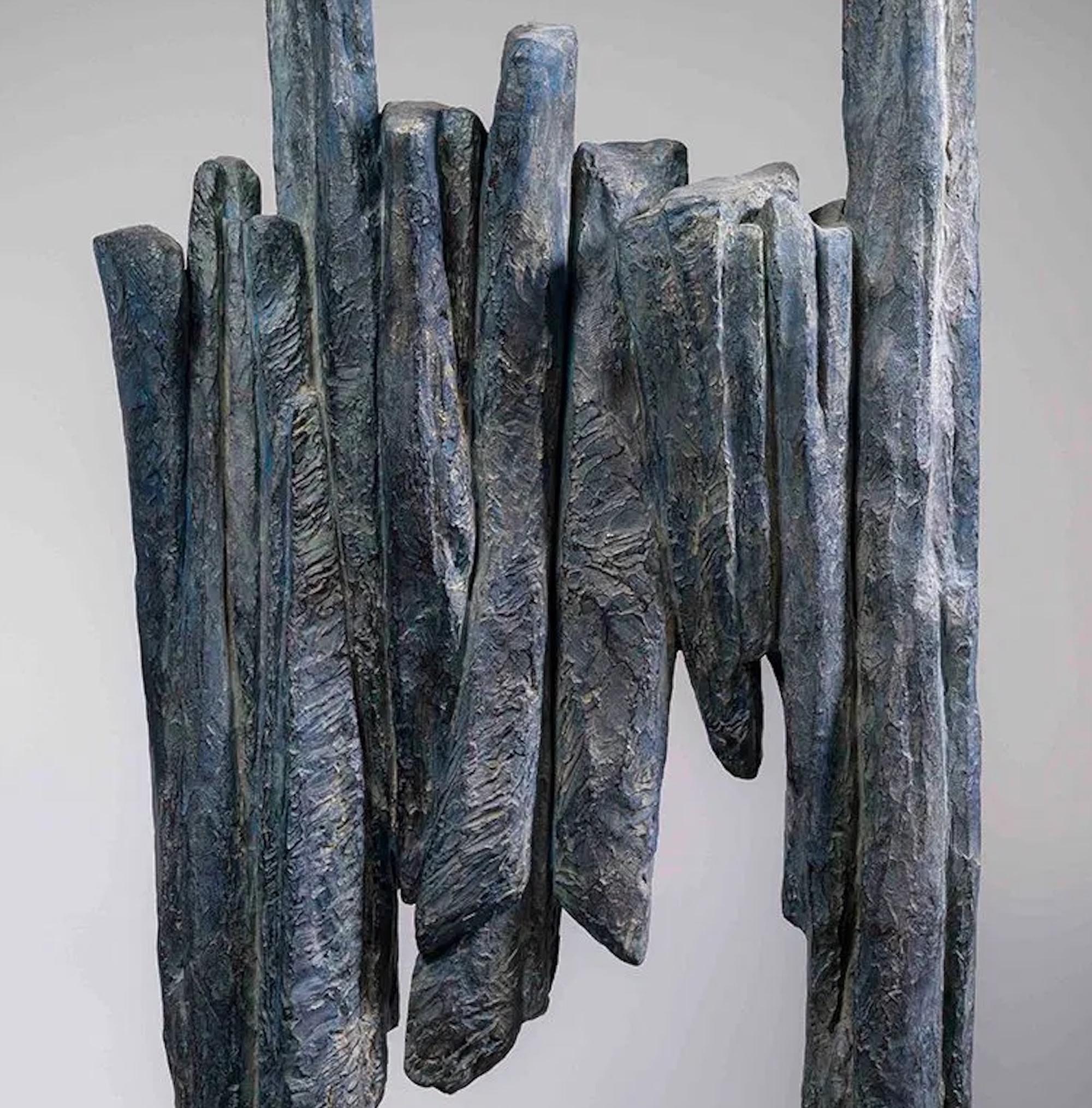 Signos y Escritos nº 4 de Martine Demal - Escultura de bronce, abstracta, armonía en venta 6