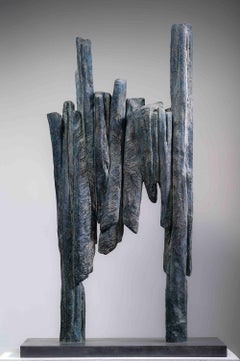 Signes et écrits n° 4 de Martine Demal - Sculpture en bronze, abstrait, harmonie