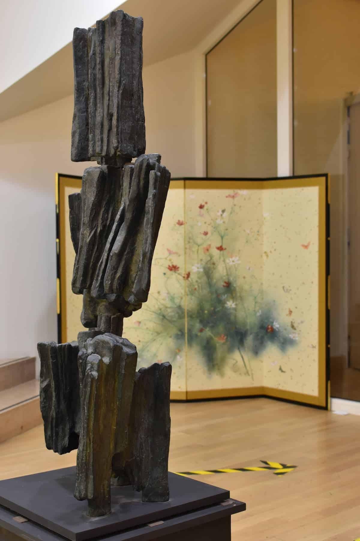 Signs and Writings No. 5 by Martine Demal - Bronze sculpture, abstract, harmony For Sale 1