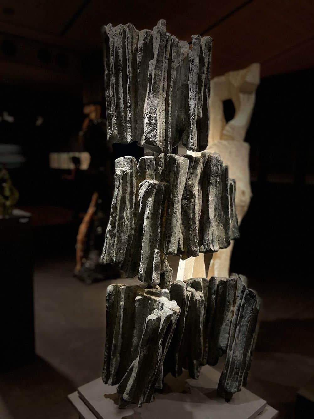 Signs and Writings No. 5 by Martine Demal - Bronze sculpture, abstract, harmony For Sale 3
