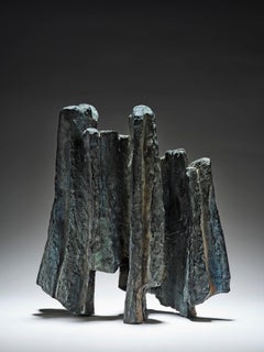 Segni e Scritture n. 7 di Martine Demal - Scultura in bronzo, astratta