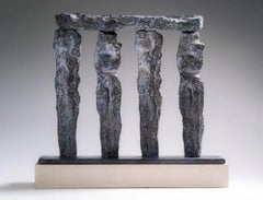 Stonehenge par Martine Demal - Sculpture contemporaine en bronze, abstraite, harmonie