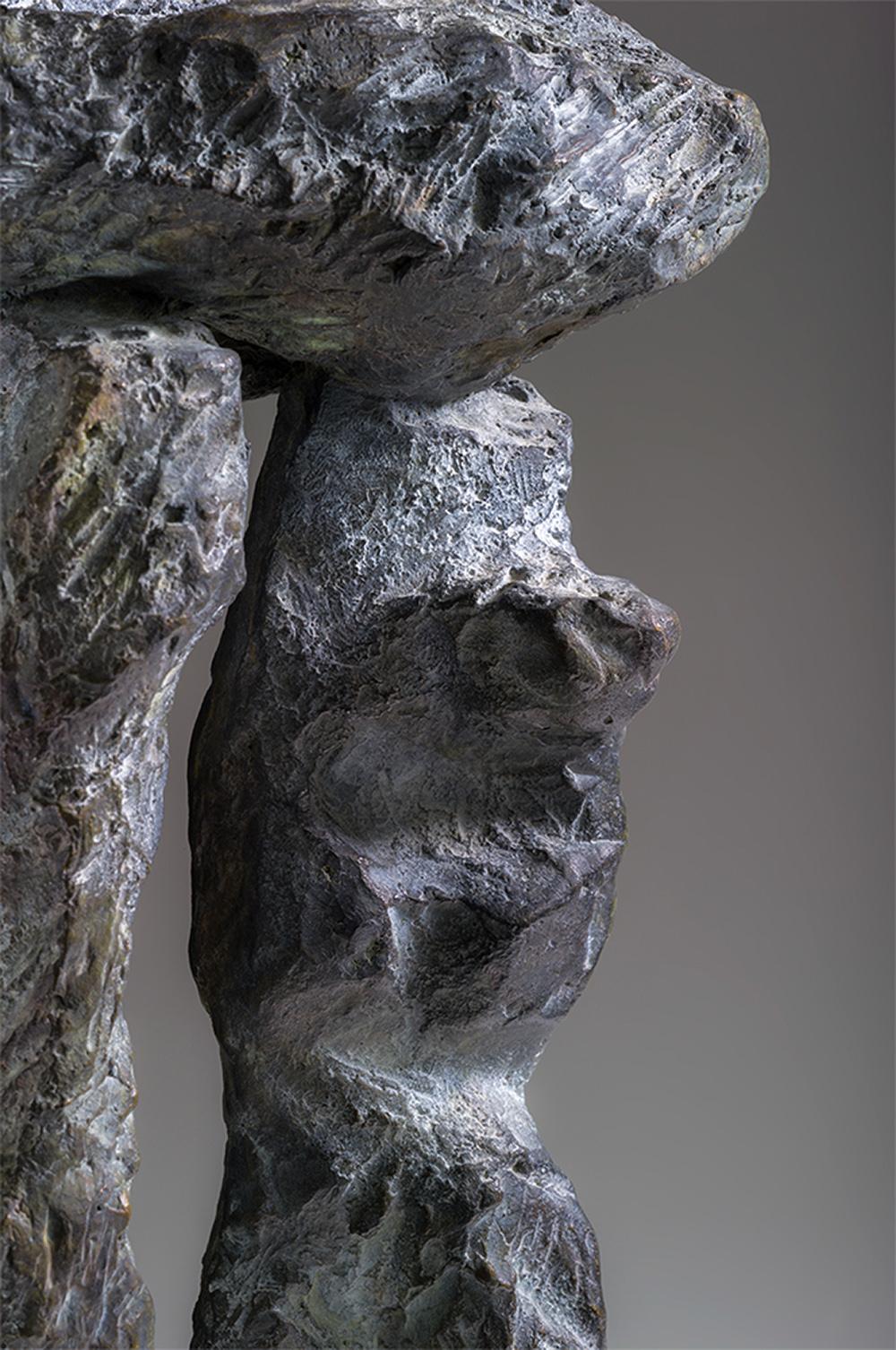 The Dolmen by Martine Demal - Contemporary bronze sculpture, semi-abstract For Sale 4