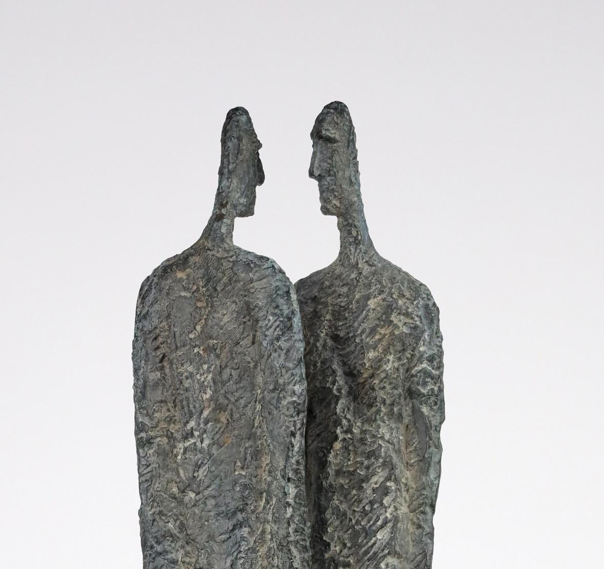 Le grand secret de Martine Demal - Sculpture contemporaine en bronze, figure humaine en vente 3