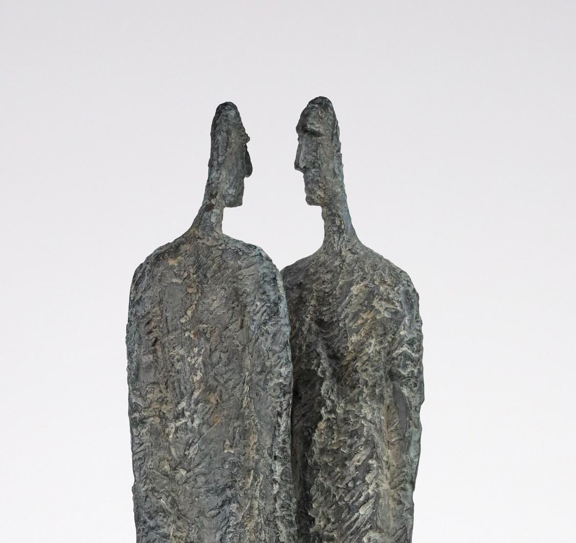 Le grand secret de Martine Demal - Sculpture contemporaine en bronze, figure humaine 4