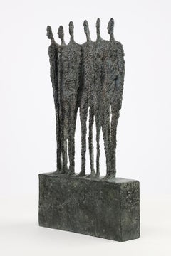 The Group by Martine Demal, Bronze Sculpture, Group of Human Figures
