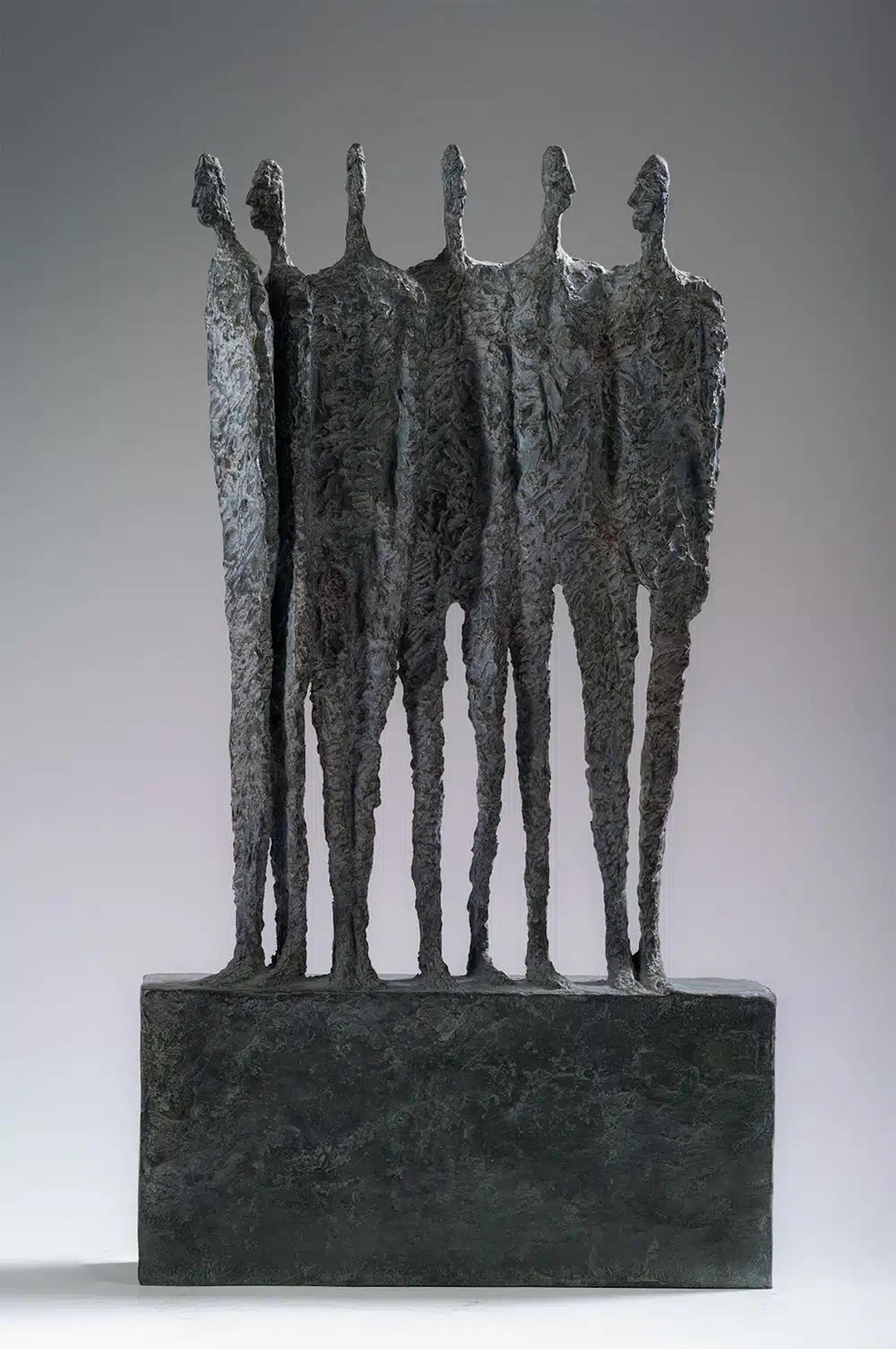 The Group by Martine Demal, Bronze Sculpture, Group of Human Figures