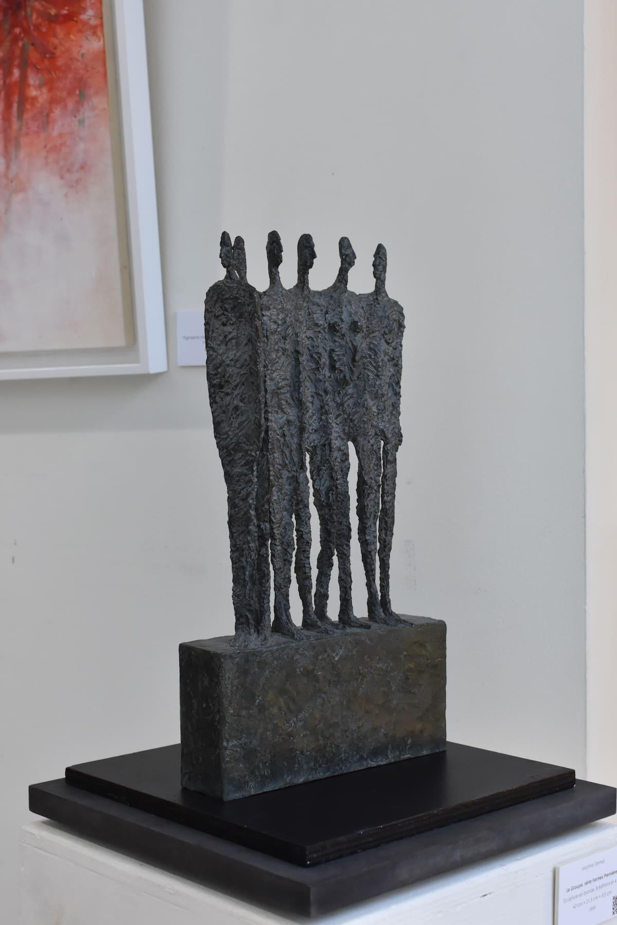 Le groupe de Martine Demal - sculpture en bronze, groupe de figures humaines, harmonie en vente 5