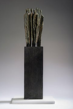The Ones by Martine Demal - Bronze sculpture, group of human figures