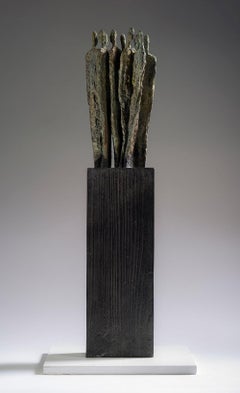 Los Unos de Martine Demal - Escultura de bronce, grupo de figuras humanas, armonía