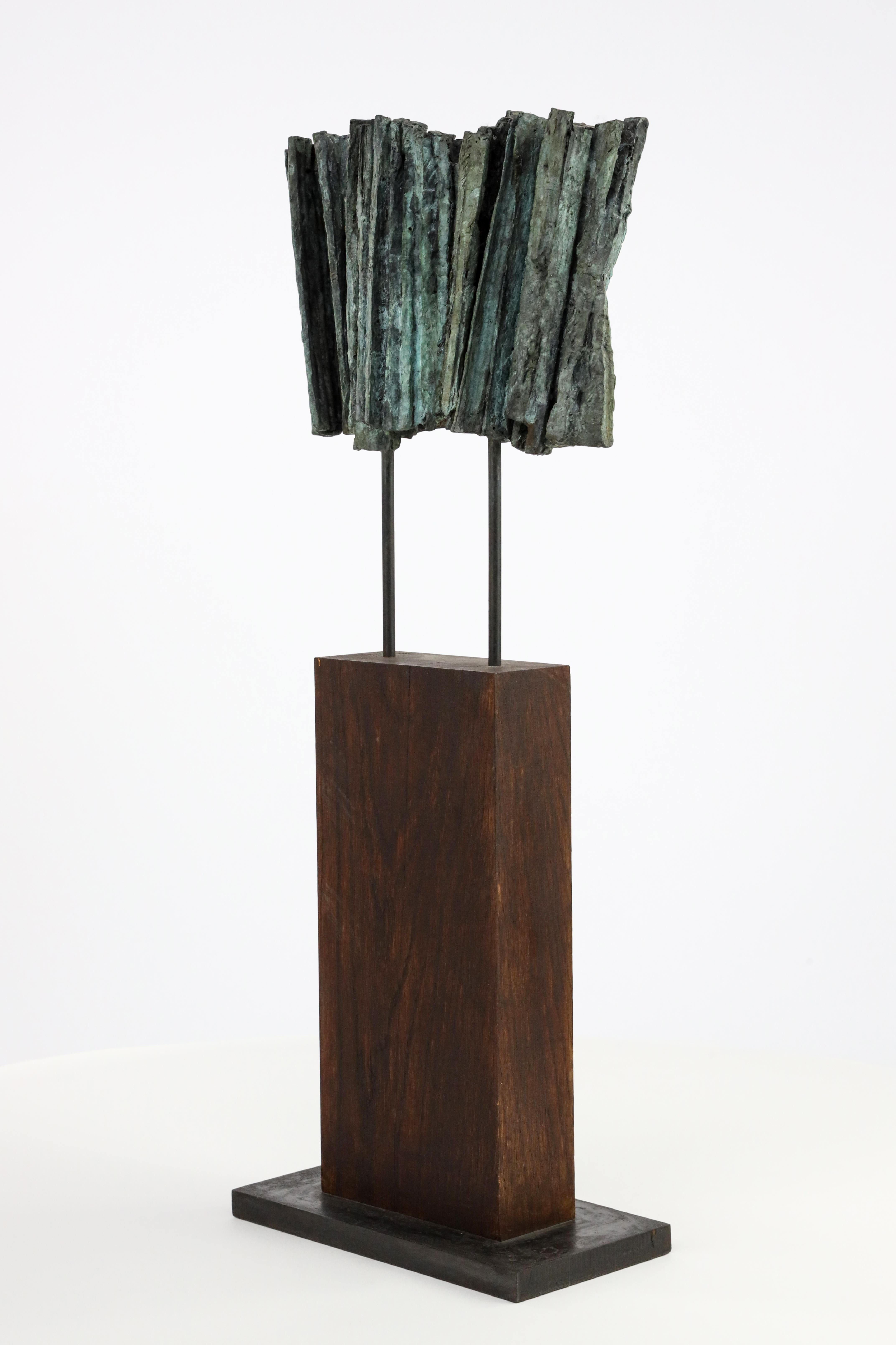 Vibration n°2 by Martine Demal - Contemporary bronze sculpture, abstract For Sale 9