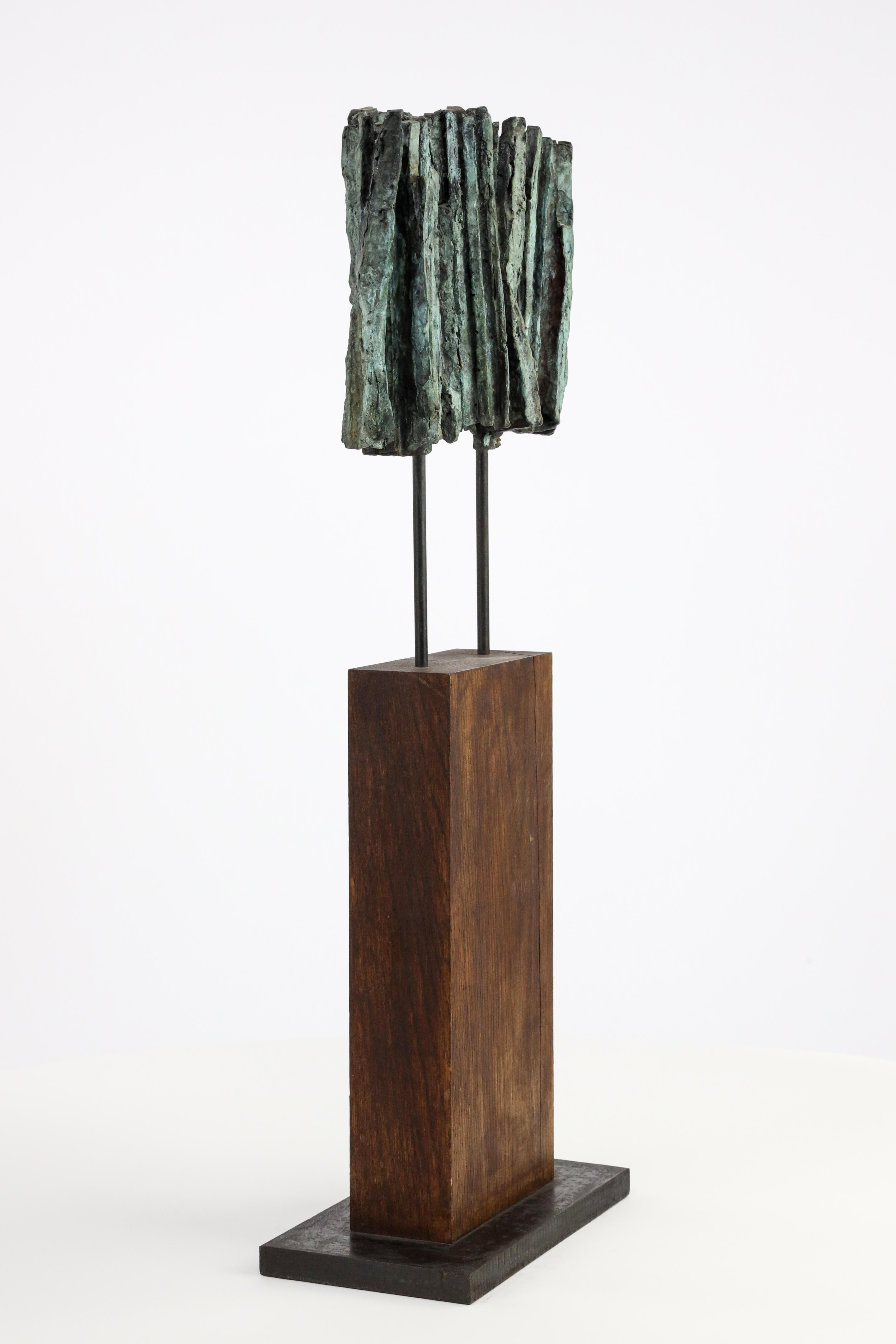 Vibration n°2 by Martine Demal - Contemporary bronze sculpture, abstract For Sale 11