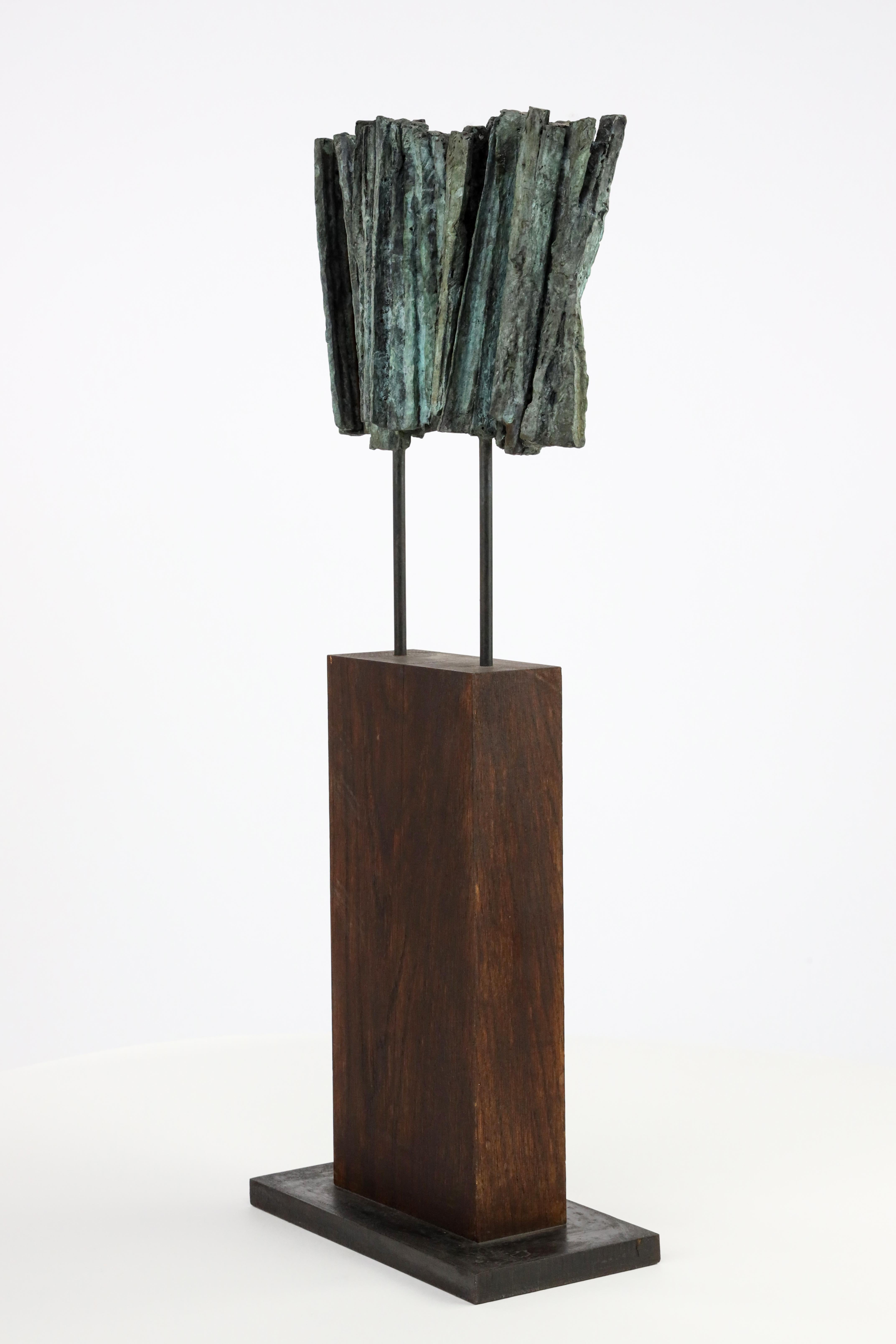 Vibration n°2 by Martine Demal - Contemporary bronze sculpture, abstract For Sale 12