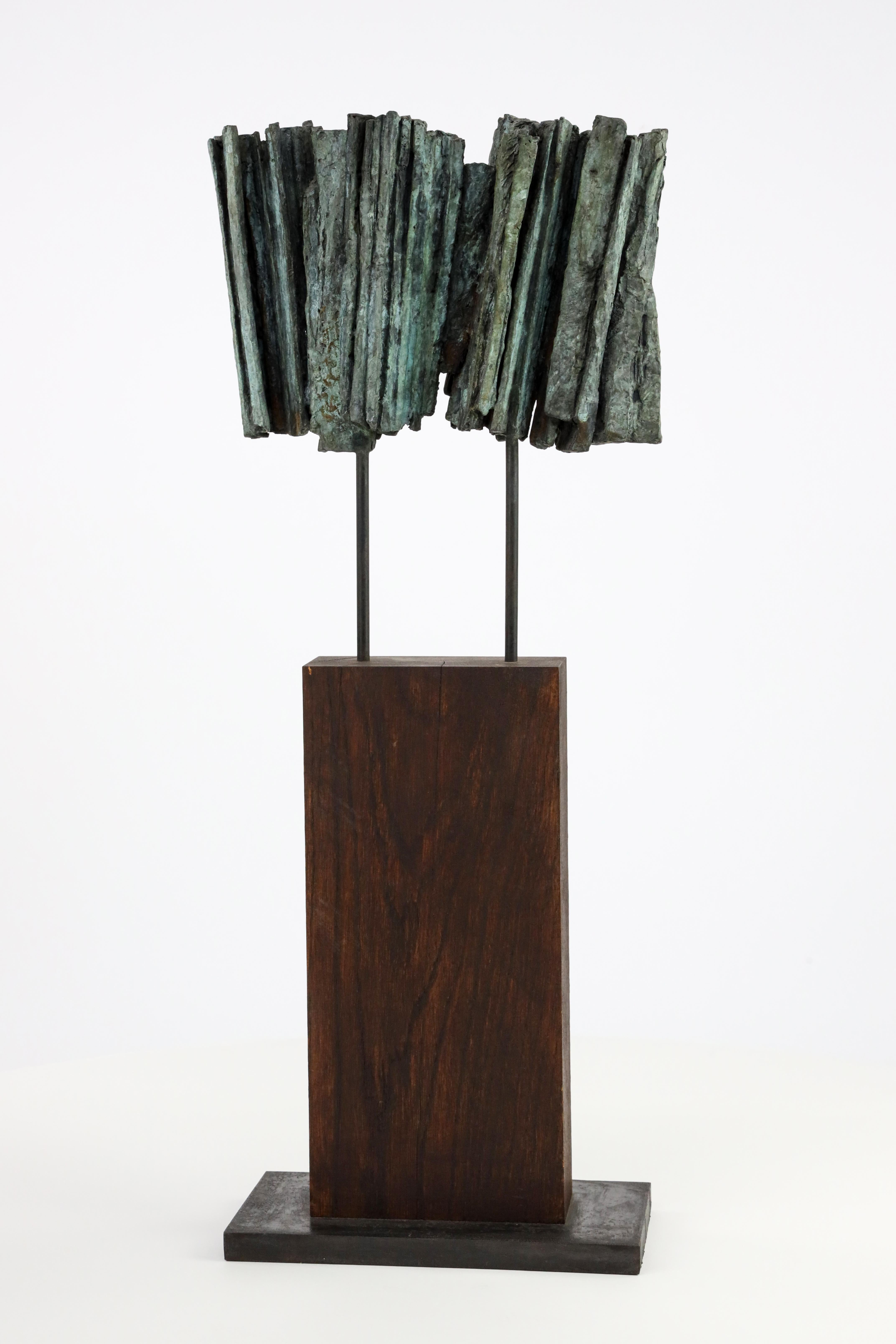Vibration n°2 by Martine Demal - Contemporary bronze sculpture, abstract For Sale 13