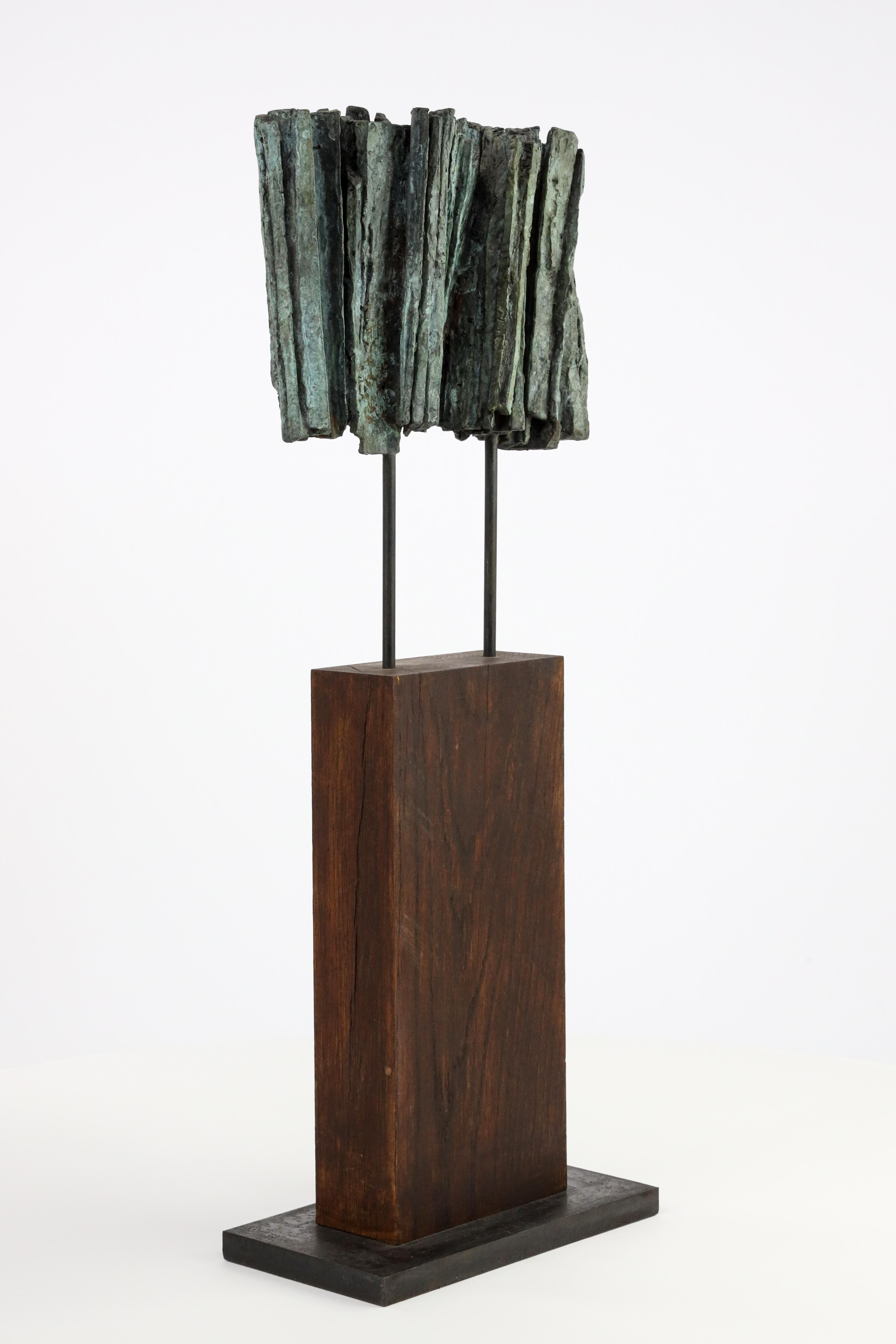 Vibration n°2 by Martine Demal - Contemporary bronze sculpture, abstract For Sale 14